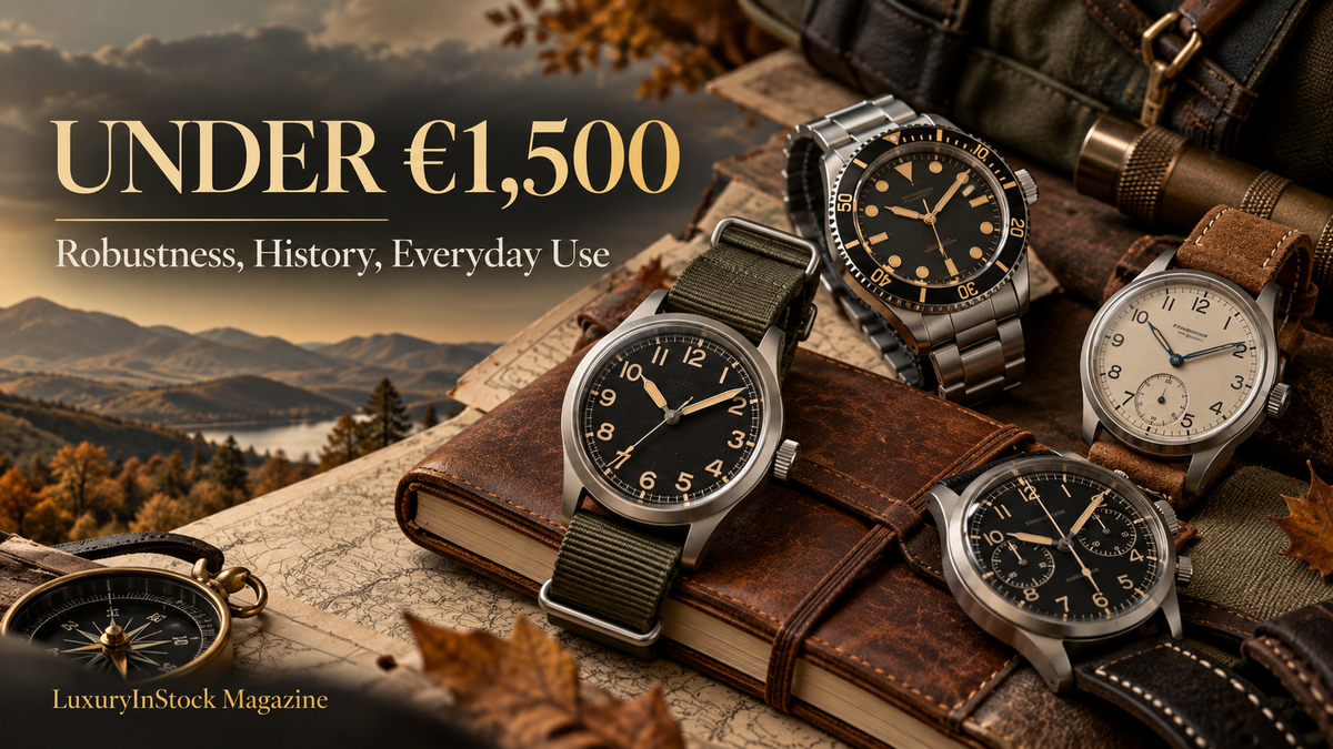 Orologi sotto i 1.500 €: robustezza, storia, uso quotidiano