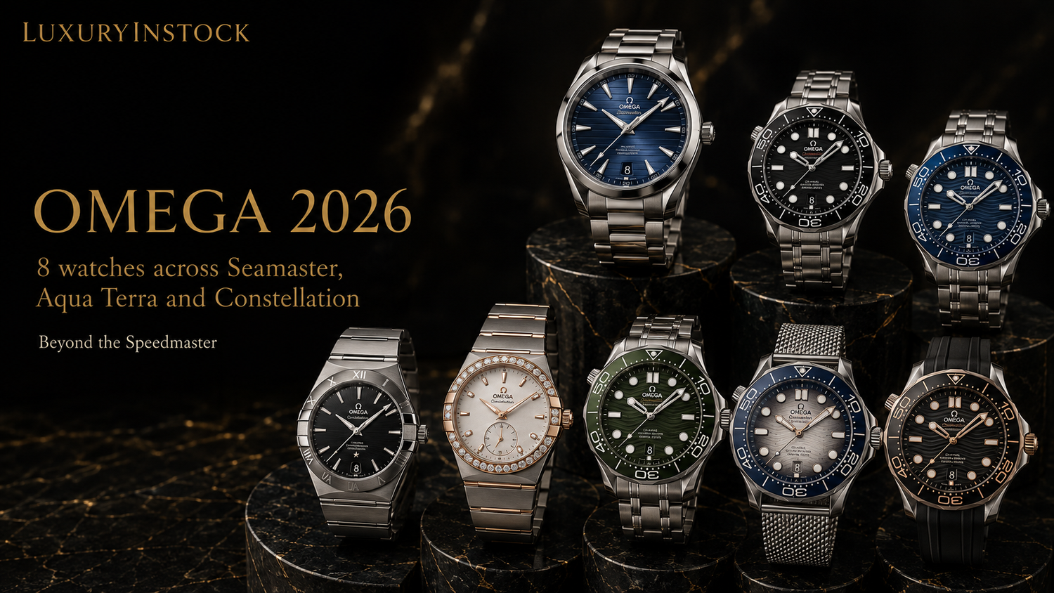 Omega oltre lo Speedmaster: 8 orologi tra Seamaster, Aqua Terra e Constellation