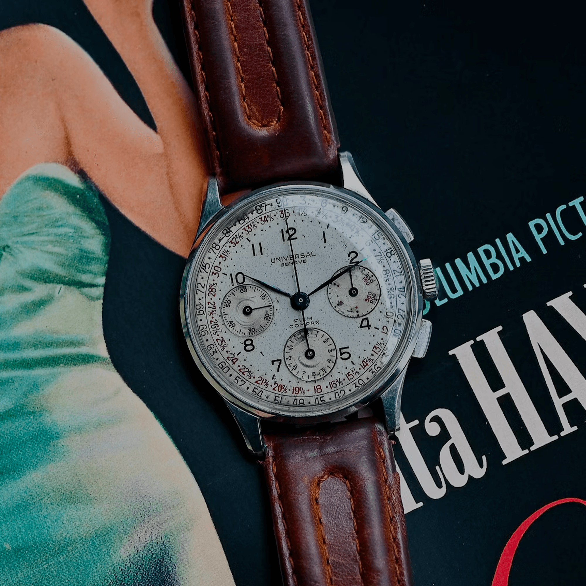 ●04-12【同梱不可】UNIVERSAL GENEVE GILT SHADOW ULTRA-SLIM AT 自動巻き メンズウォッチ 腕時計 Universal Genève Stainless Steel Case Mechanical Automatic