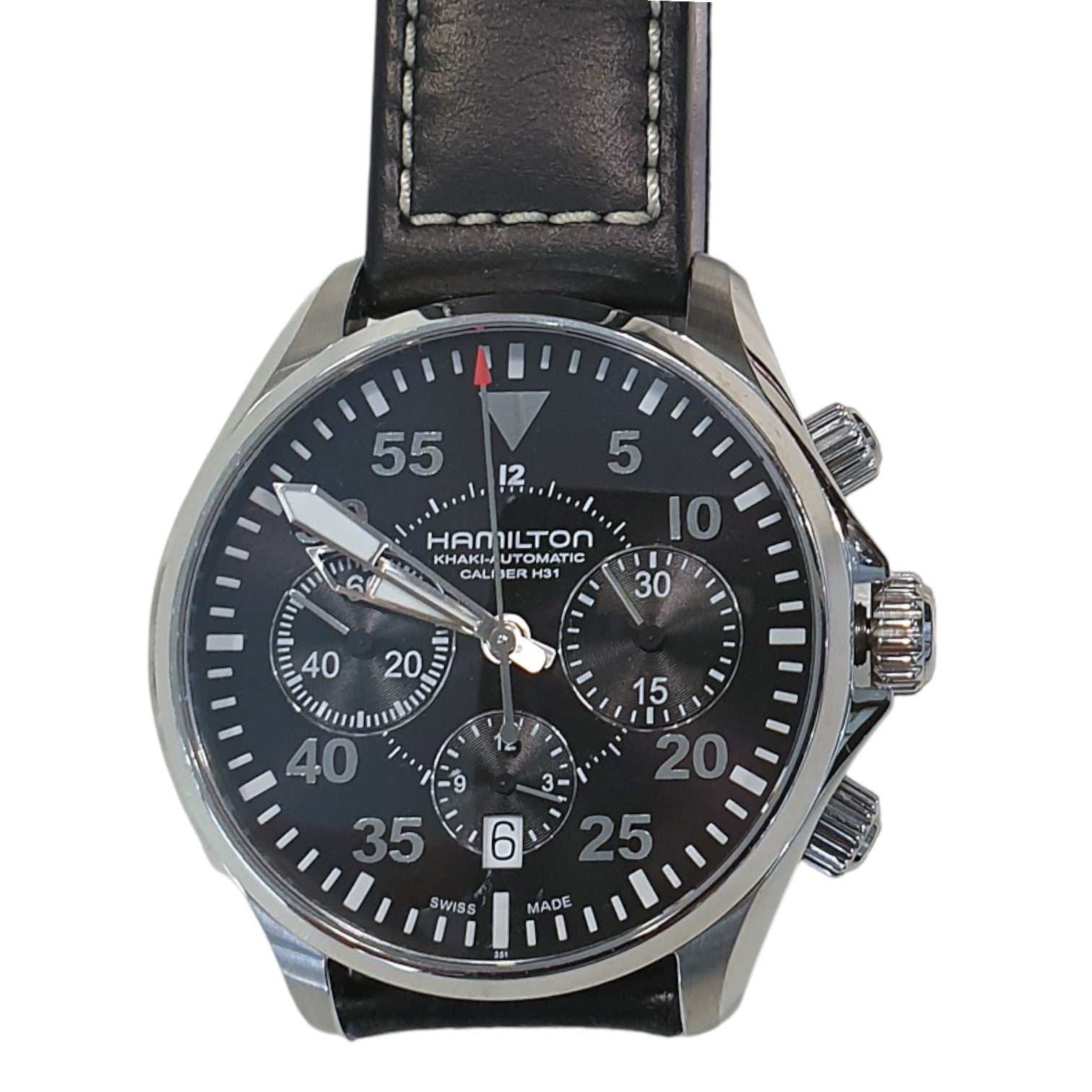 Hamilton Pilot Auto Chrono Khaki Aviation New Never Worn Ref. H64666735 - ON3397