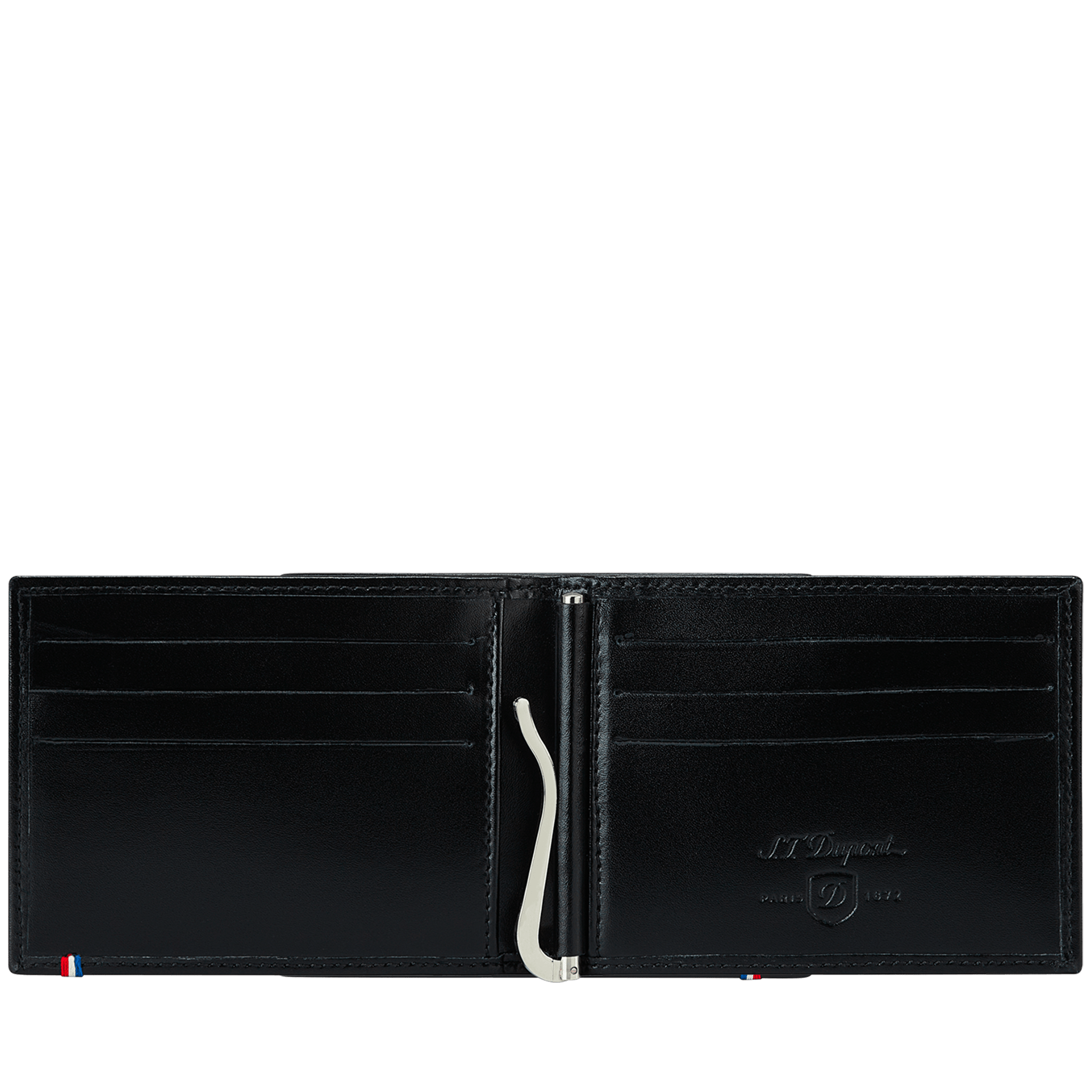 S.T. Dupont Line D Portafoglio 6cc con Fermasoldi Ref. 180001 colore nero