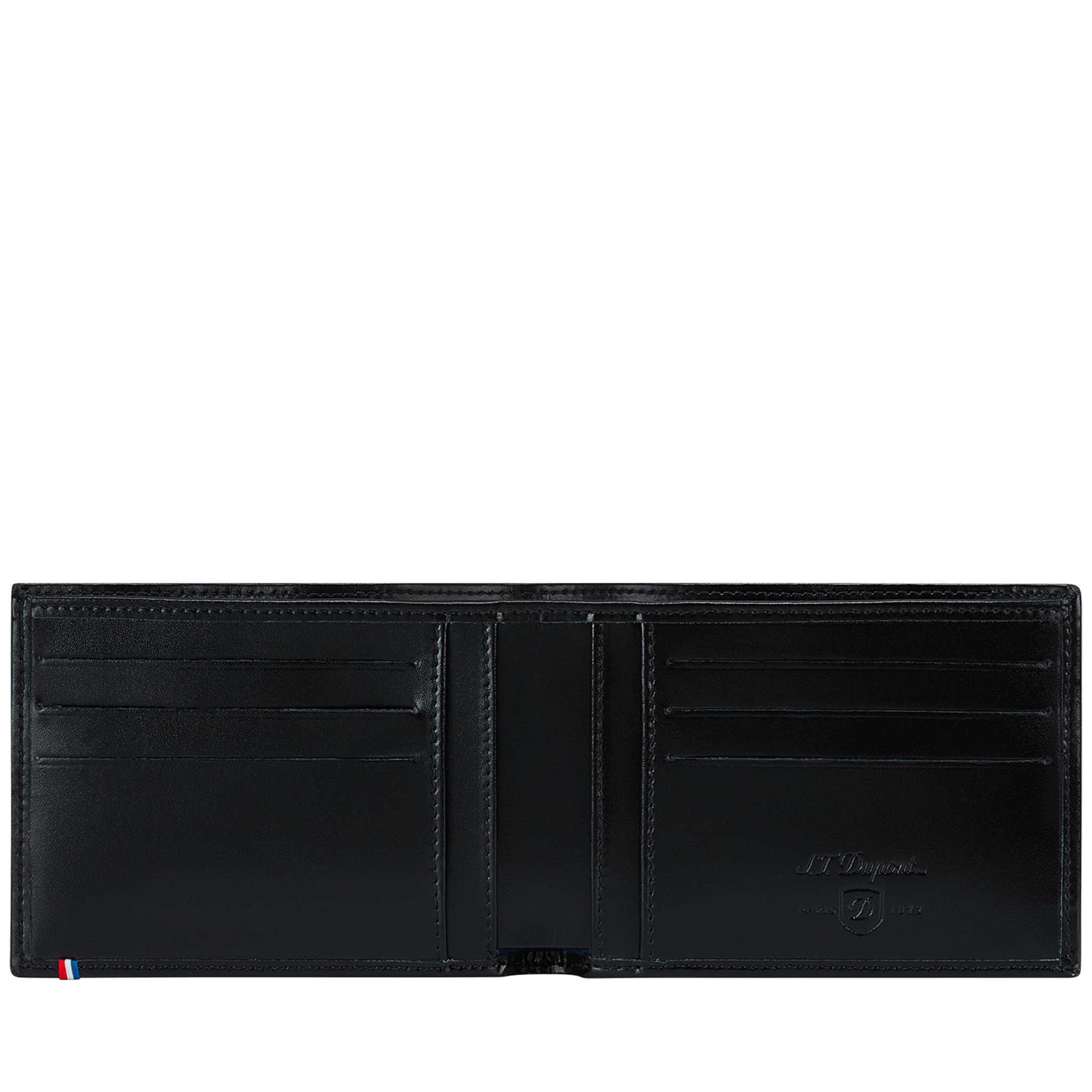 S.T. Dupont Line D Portafoglio 6cc con Porta Documento Ref. 180002 colore nero