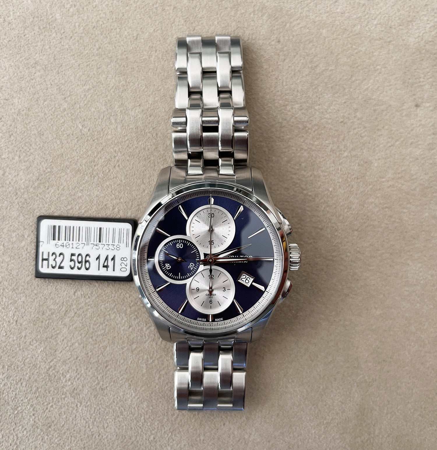 Hamilton Jazzmaster Auto Chrono Nuevo Sin Usar Ref. H32596141 - ON6900