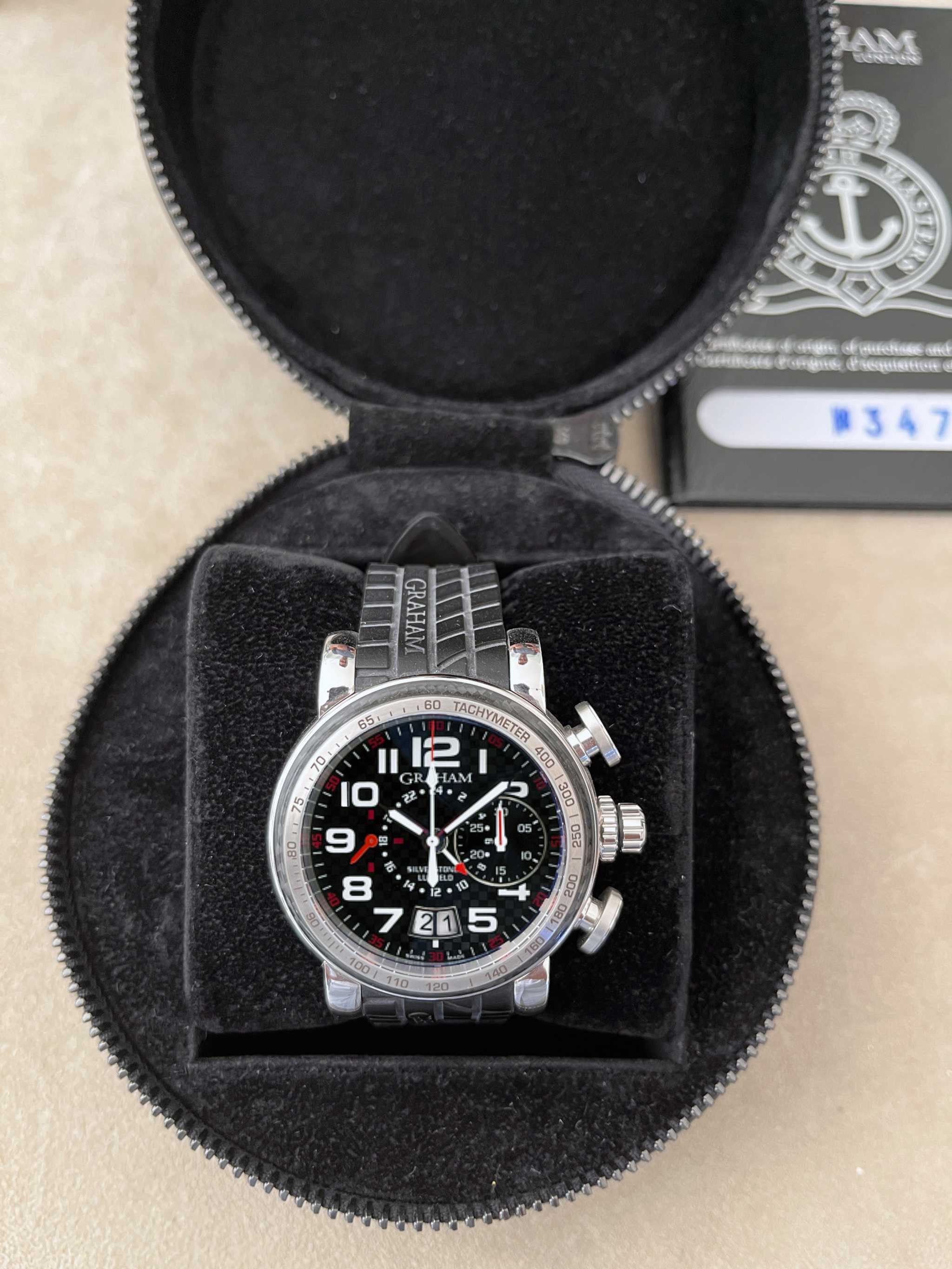 Luffield Black racer Grand Silverstone Lim. Ed. 500 pcs Ref. 2GSIUS.B05A - ON6915