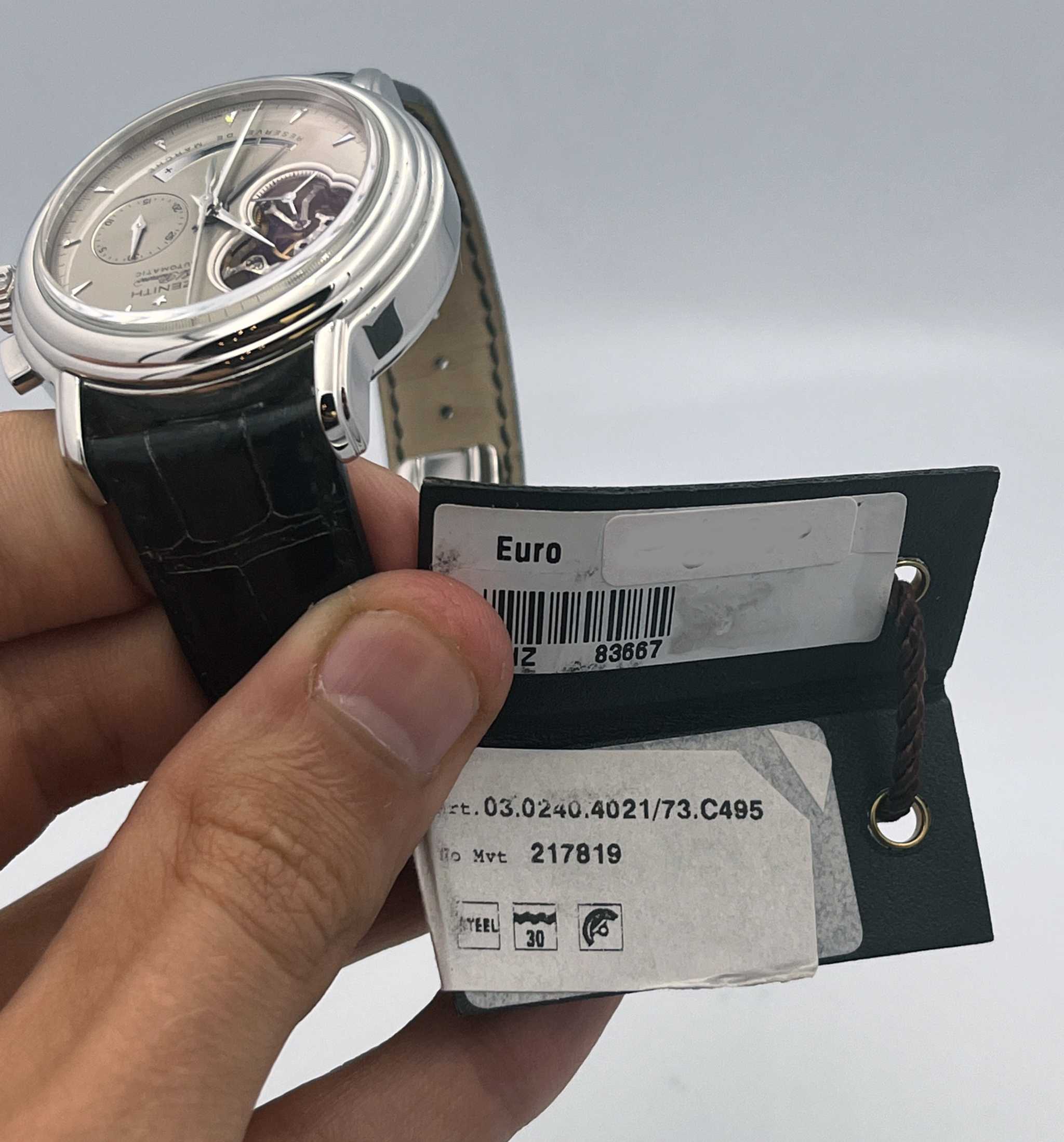 Zenith Chronomaster T Open New Never Worn Ref. 03.0240.4021/73.C495 - ON6918