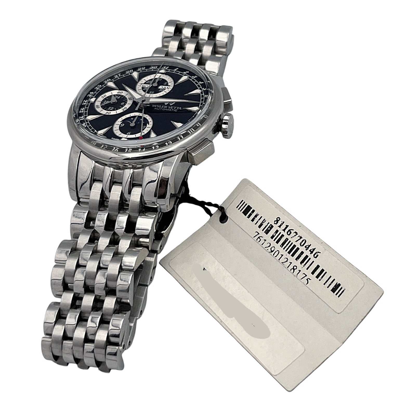 Wyler Vetta Calendario Perpetuo Moon Phase New Never Worn Ref. 8116770446 - ON7005