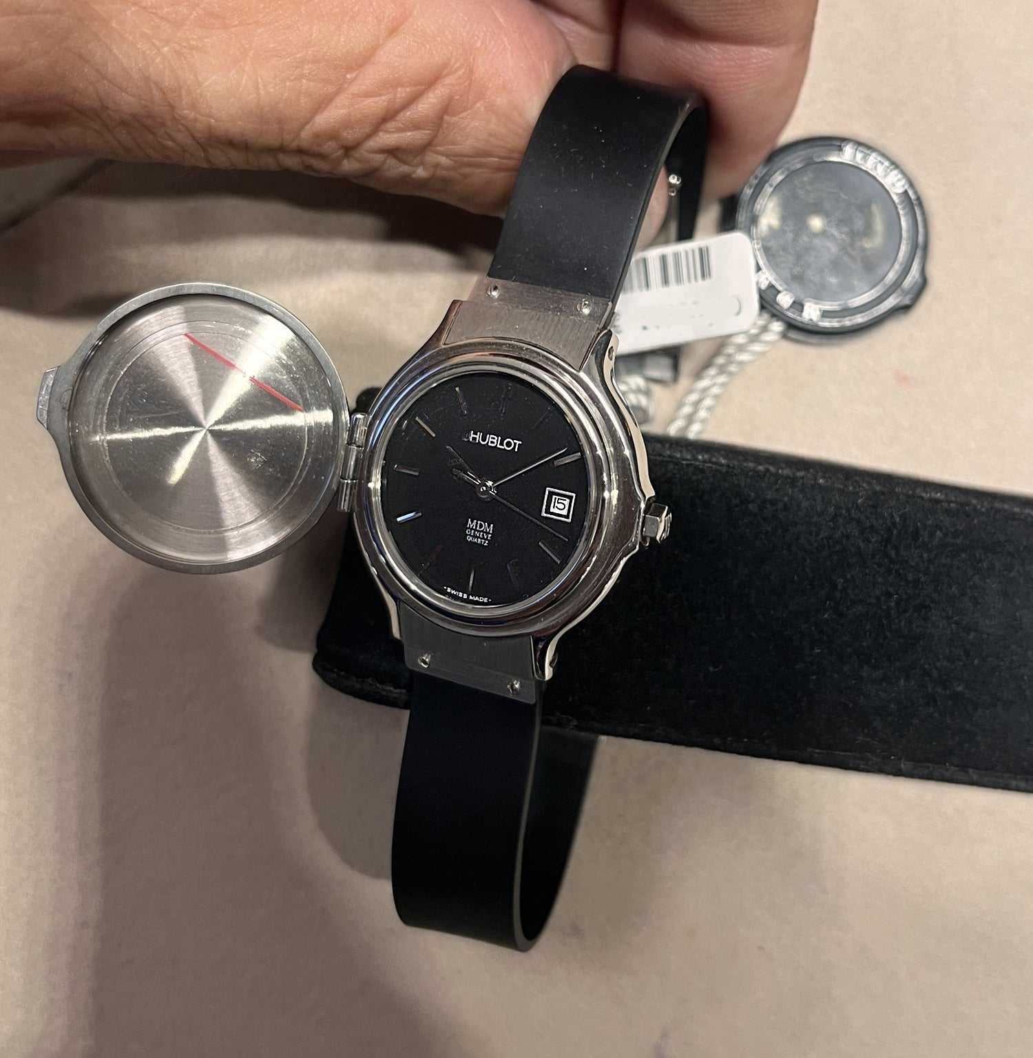 Hublot MDM Couvercle Ladies Covered Flip Top Lid New Never Worn Ref. HU002 - ON7008