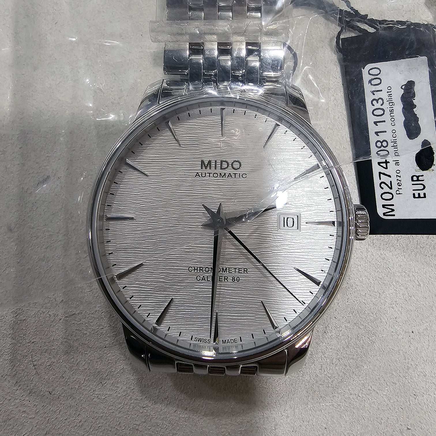 Mido Baroncelli Chronometer Silicon Gent New Never Worn Ref. M0274081103100 - ON6606