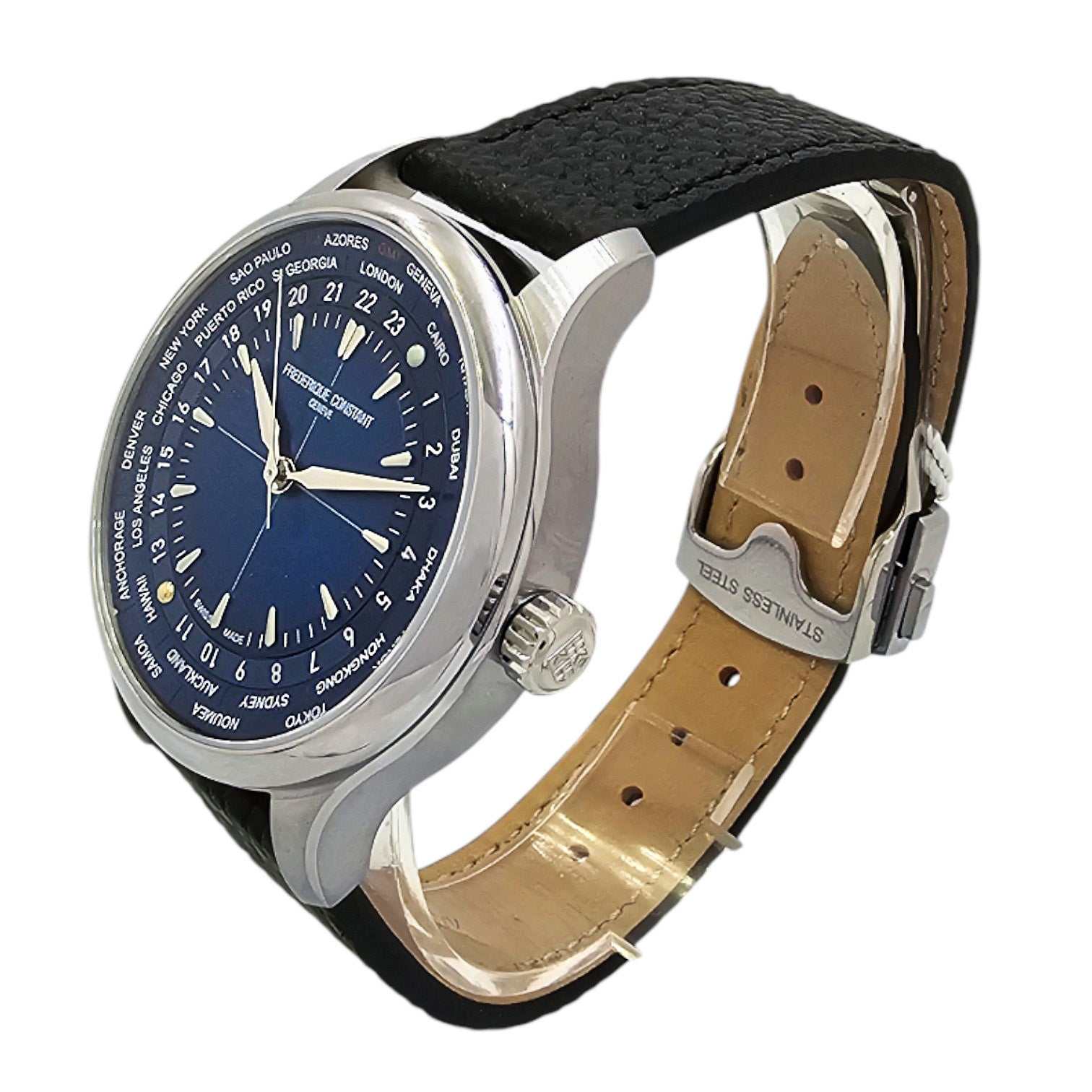 Frederique Constant Manufacture Classic Worldtimer x Watch Angels Lim. Ed. Ref. FC-718N4H6 - OU1238