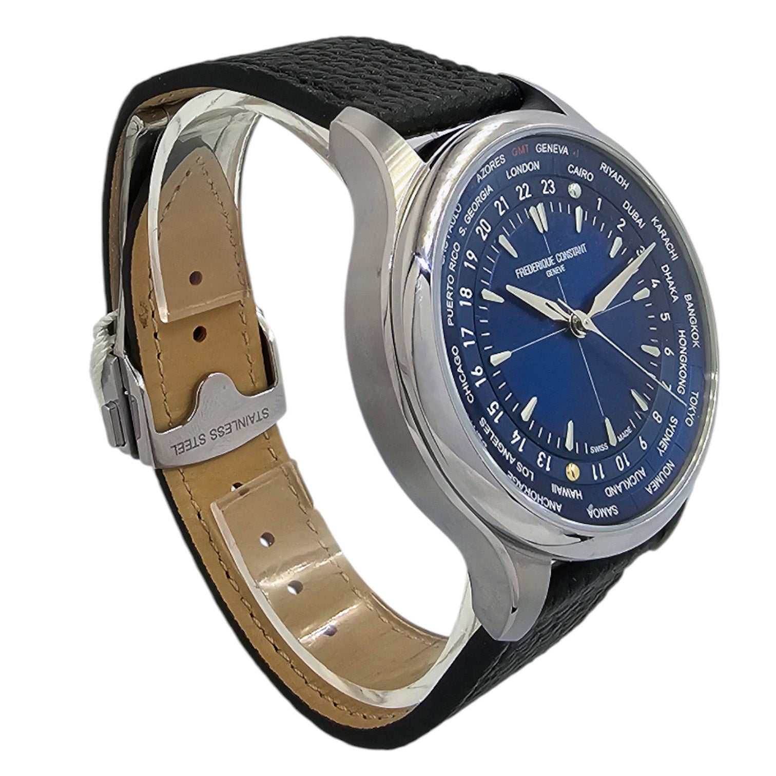 Frederique Constant Manufacture Classic Worldtimer x Watch Angels Lim. Ed. Ref. FC-718N4H6 - OU1238