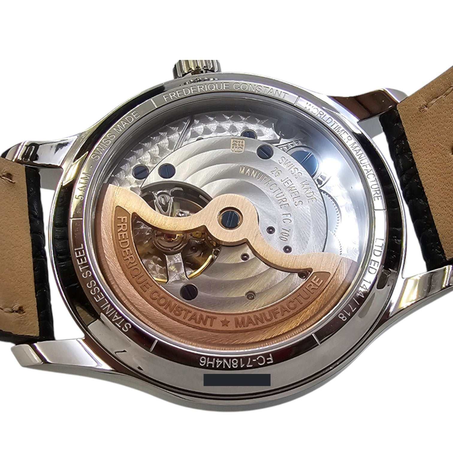Frederique Constant Manufacture Classic Worldtimer x Watch Angels Lim. Ed. Ref. FC-718N4H6 - OU1238