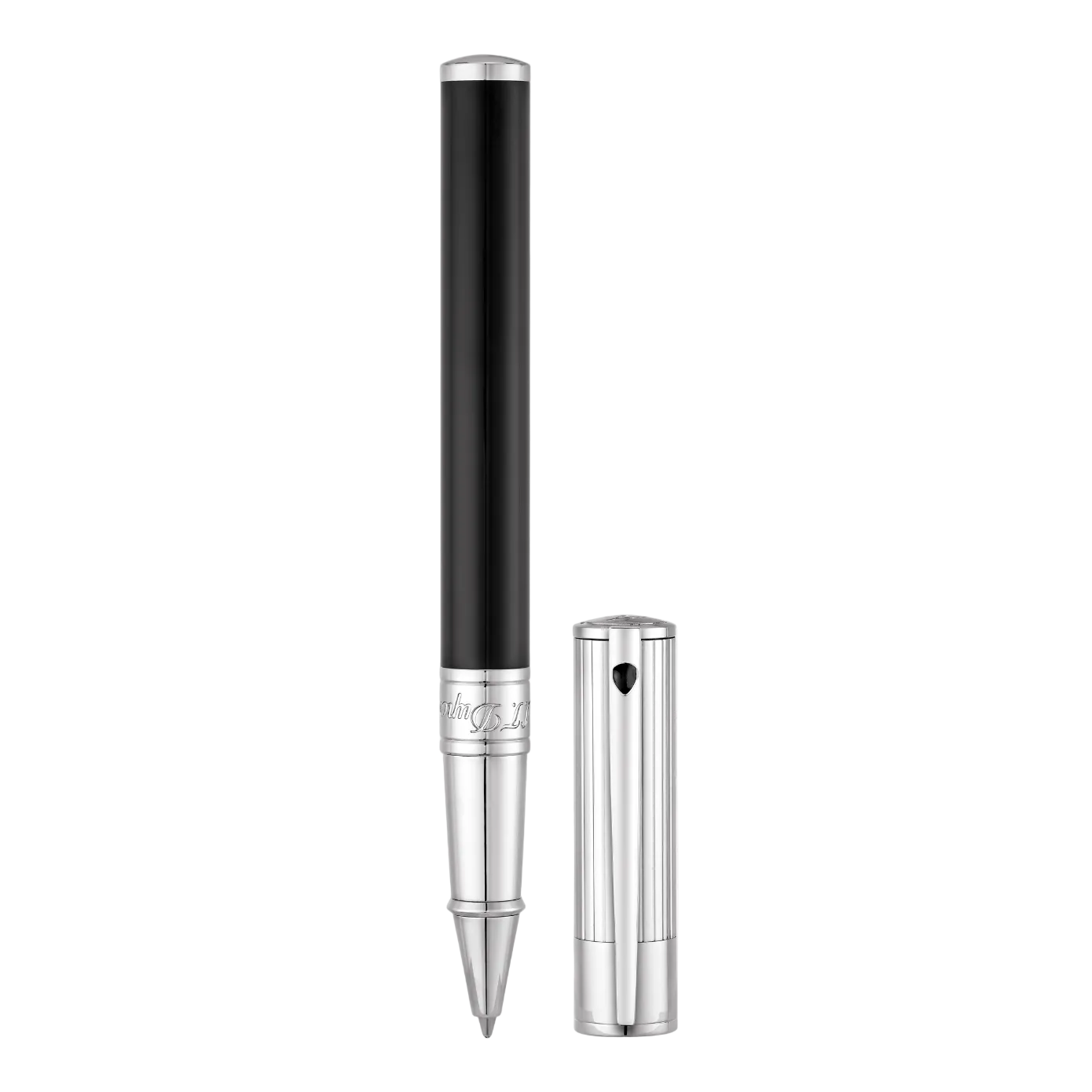 S.T. Dupont D-Initial Black Chrome Rollerball Pen - 262201