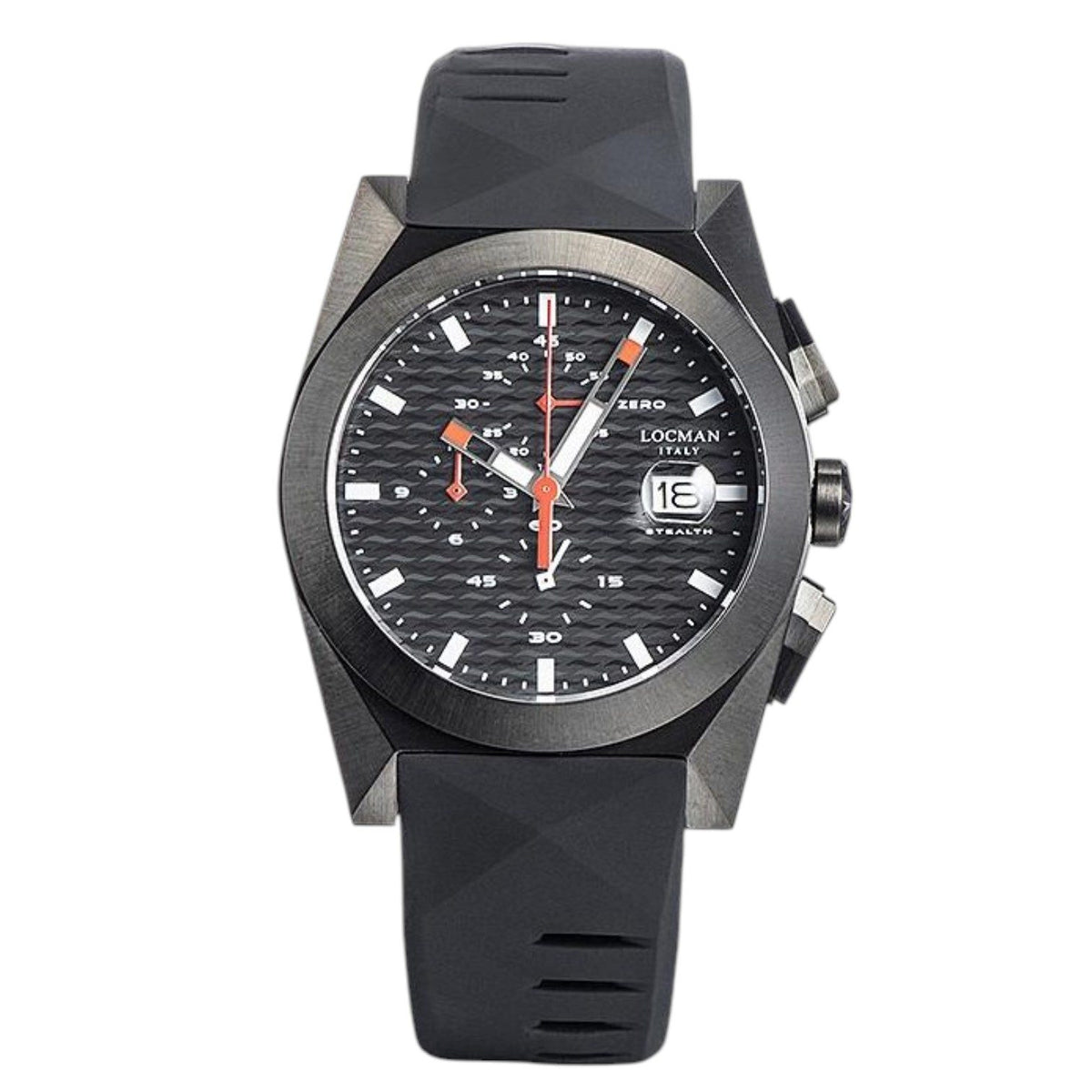 Locman Stealth Chronograph 0812K01S-BKBKRDSK