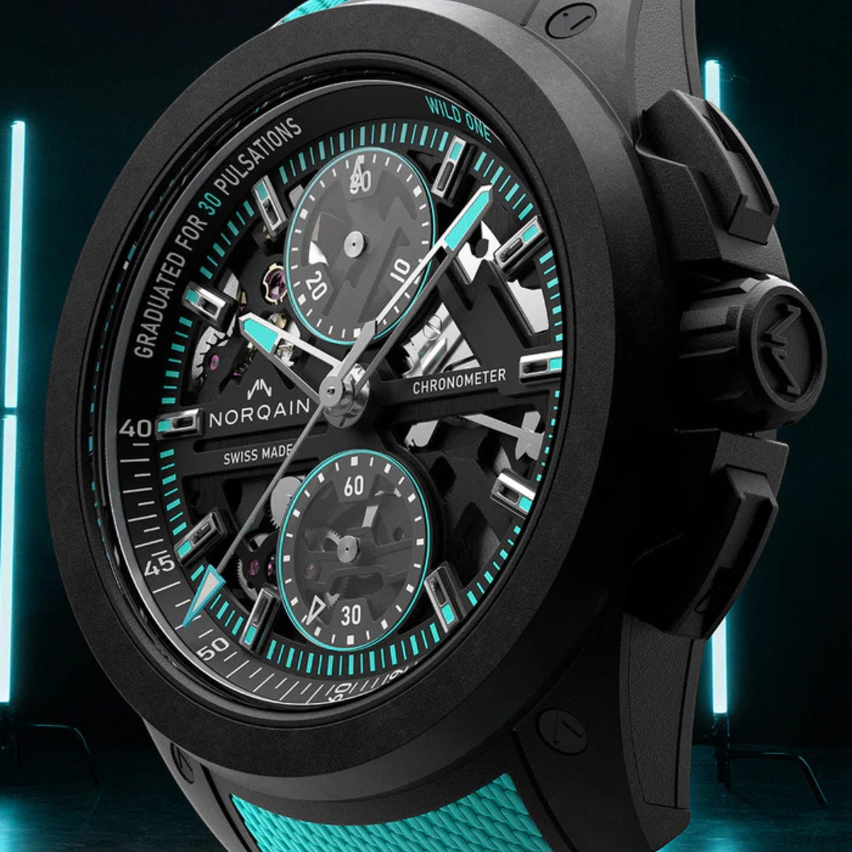 Norqain Wild One Skeleton Chrono N3002.40Q01.B07.R03