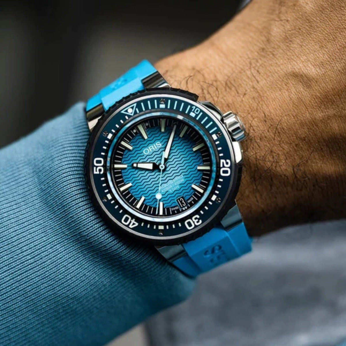 Oris Aquis Pro 4000m 01 400 7777 7155-Set