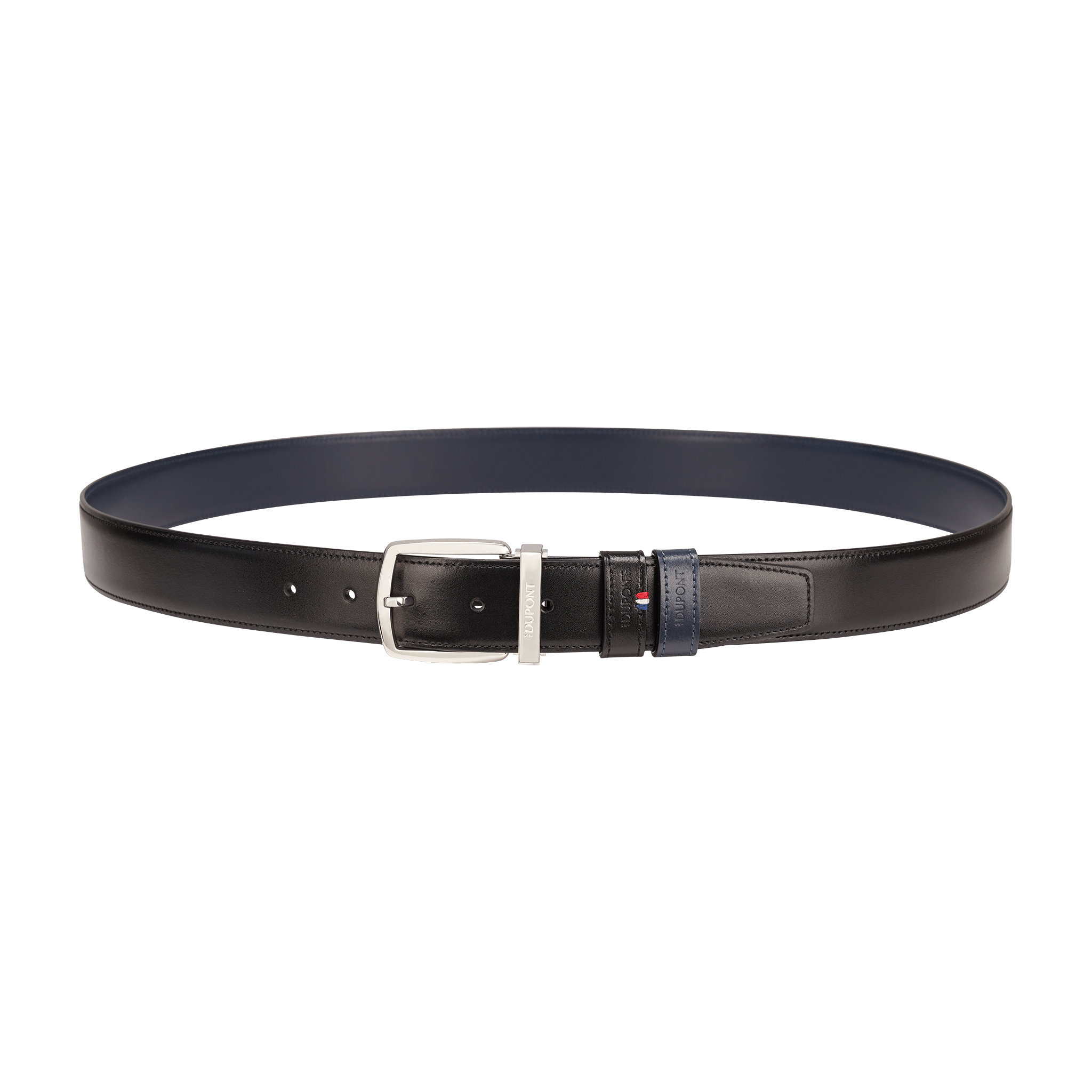 S.T. Dupont Line D Cintura Reversibile 35 mm Ref. 8350013 colore nero / blu navy