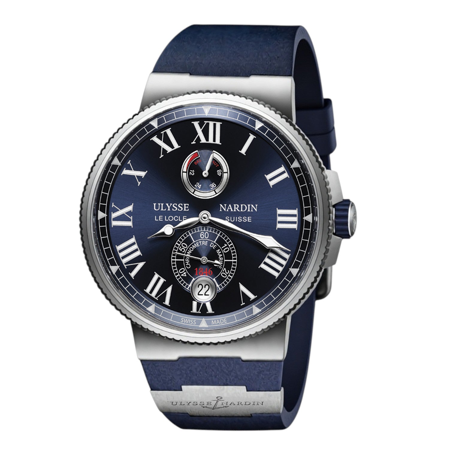 Ulysse Nardin Marine Chronometer Manufacture Automatico 45 mm Ref. 1183-122-3/43 - ON8646