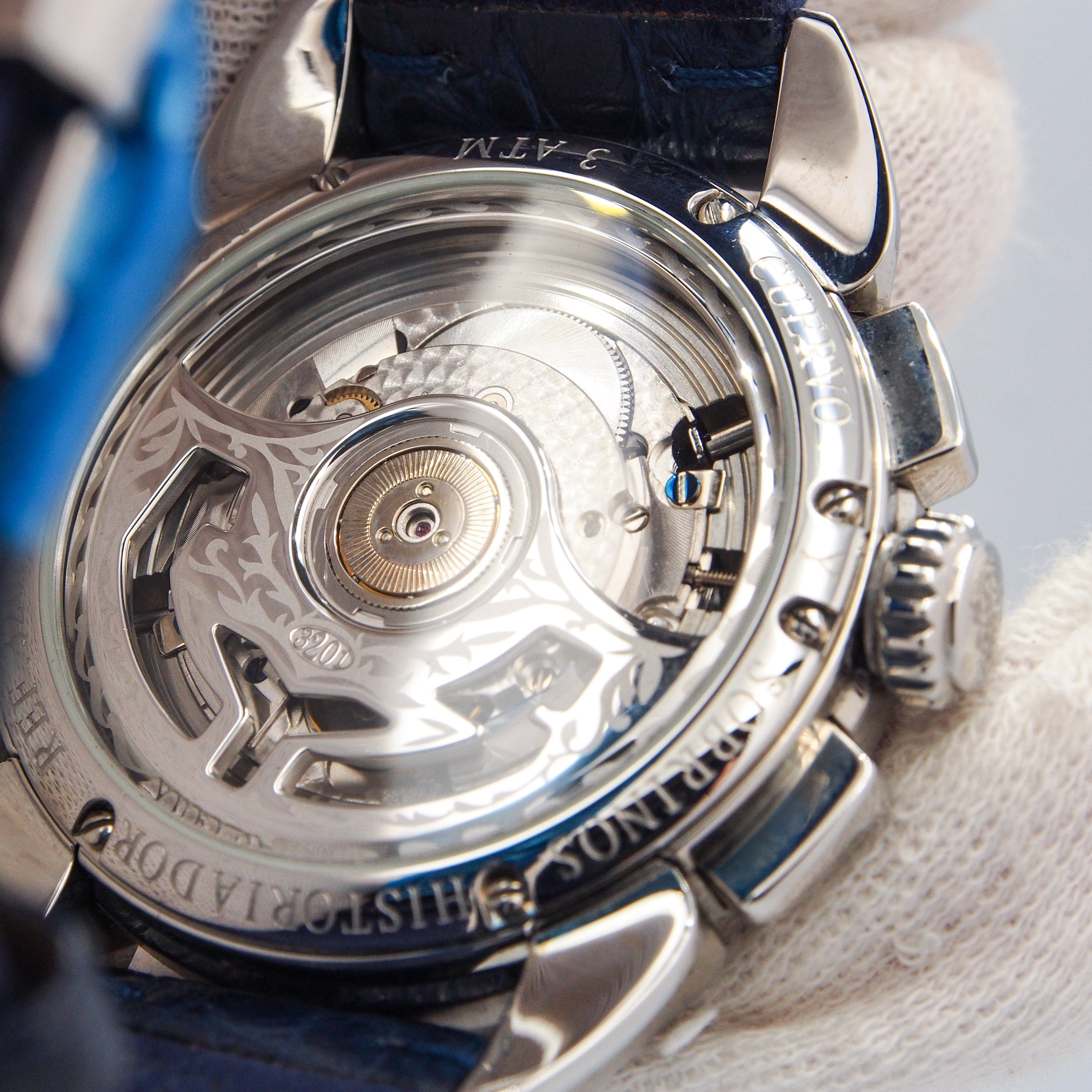 Cuervo Y Sobrinos Historiador Vuelo Ivory dial New Never Worn Ref. 3201.1I - ON05179