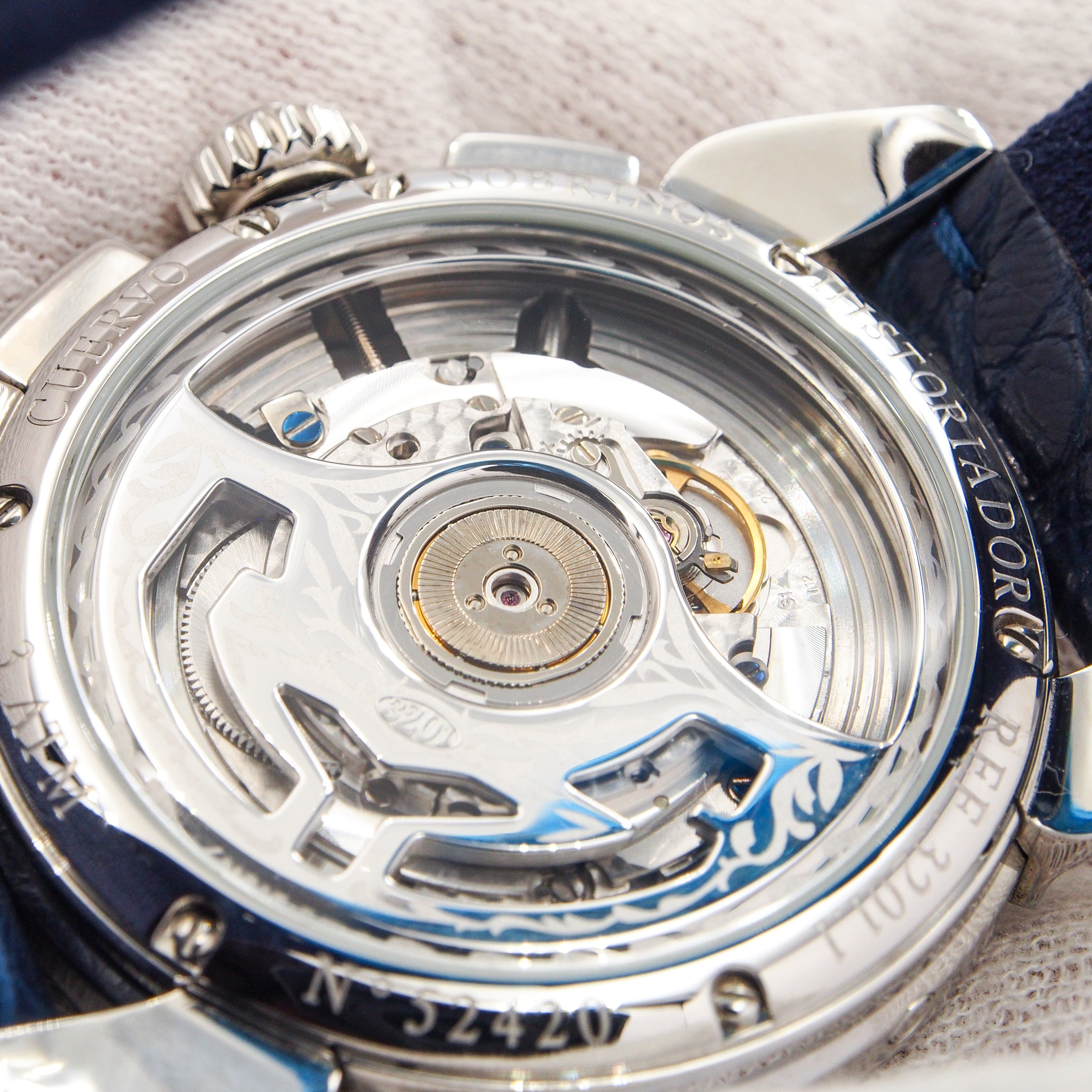 Cuervo Y Sobrinos Historiador Vuelo Ivory dial New Never Worn Ref. 3201.1I - ON05179