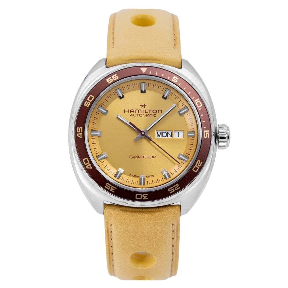 Hamilton Classic Pan Europ Day Date American Auto Nuevo sin usar Ref. H35435820 - ON6402