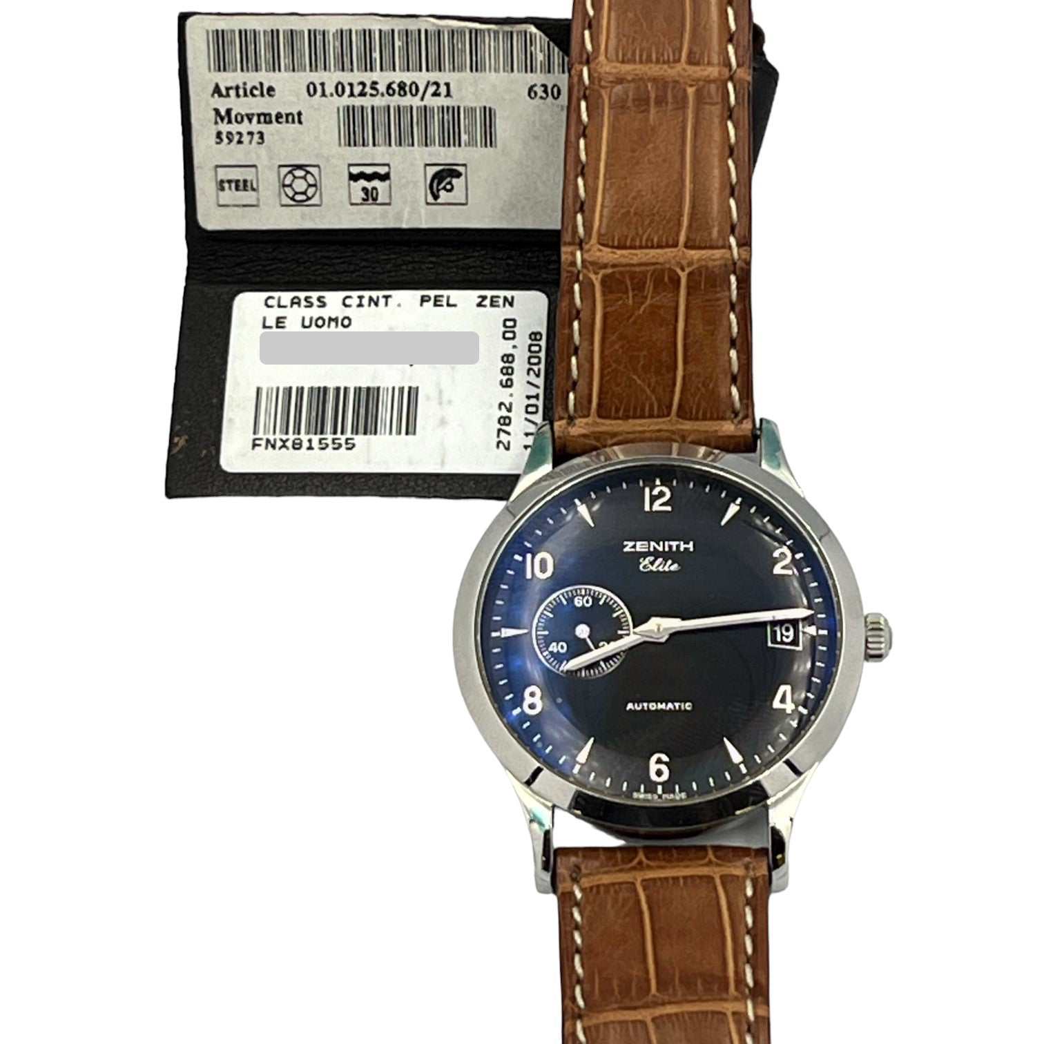 Zenith Elite Automatic New Never Worn Ref. 01.125.680/21 - ON6752