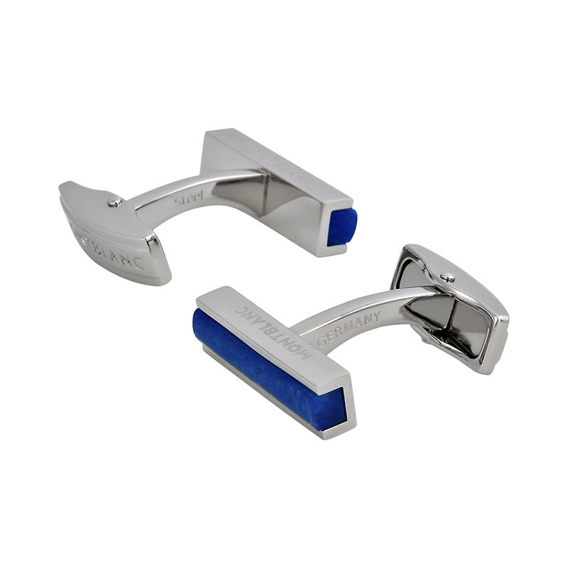 Montblanc Meisterstück MB111317 Gemelli Deco Steel con Sodalite Blu
