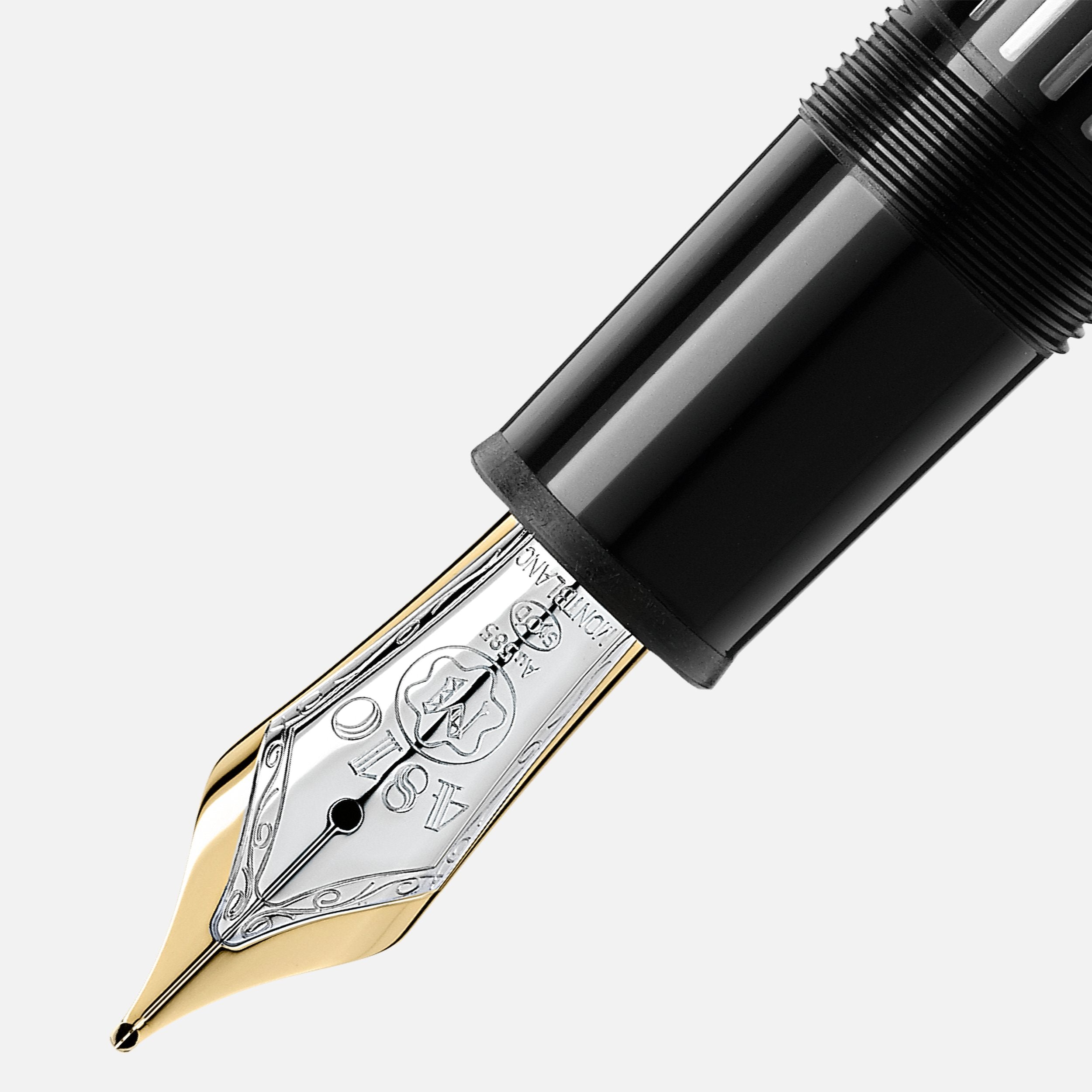Montblanc Meisterstück MB132443 LeGrand Stilografica Platinum-Coated in Resina Nera