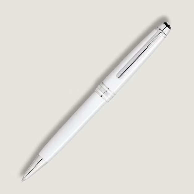 Montblanc Meisterstück MB137122 Classique White Penna a Sfera in Resina Bianca e Platino