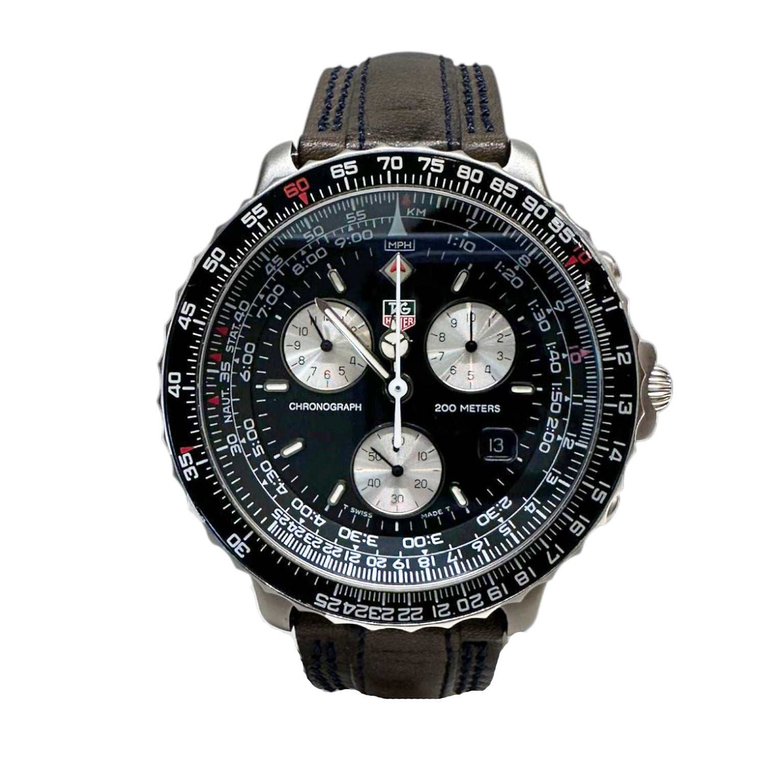 TAG Heuer Pilot Chronograph Quartz 42 mm Nuevo Sin Usar Ref. 530.306 - ON7607