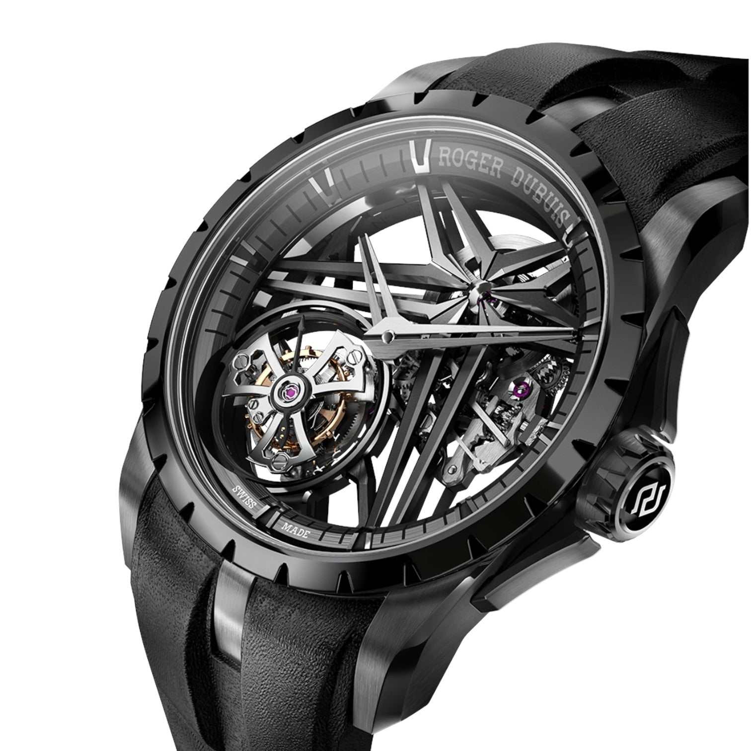 PREZZO SU RICHIESTA - Contattateci - Roger Dubuis Excalibur Monotourbillon Grey DLC Titanium 42 mm Auto Ref. DBEX0889 - ON7705