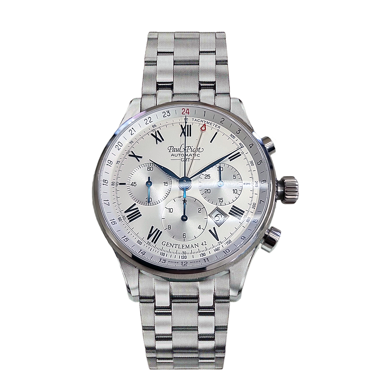 Paul Picot Gentleman 42 Chrono GMT Ref. 2031S B ON4542