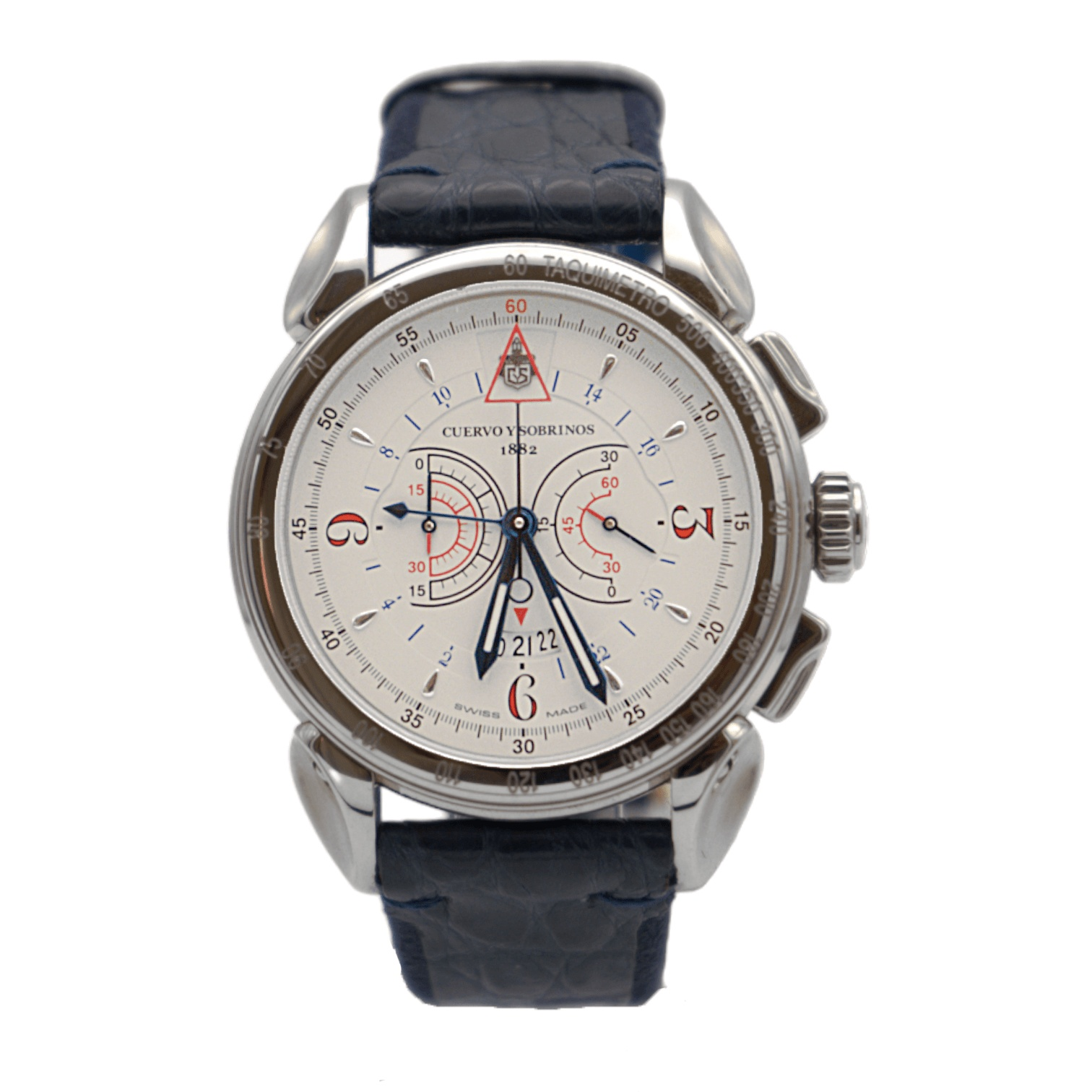 Cuervo y Sobrinos Historiador Vuelo Ivory dial Ref. 3201.1I - ON5179 - LuxuryInStock