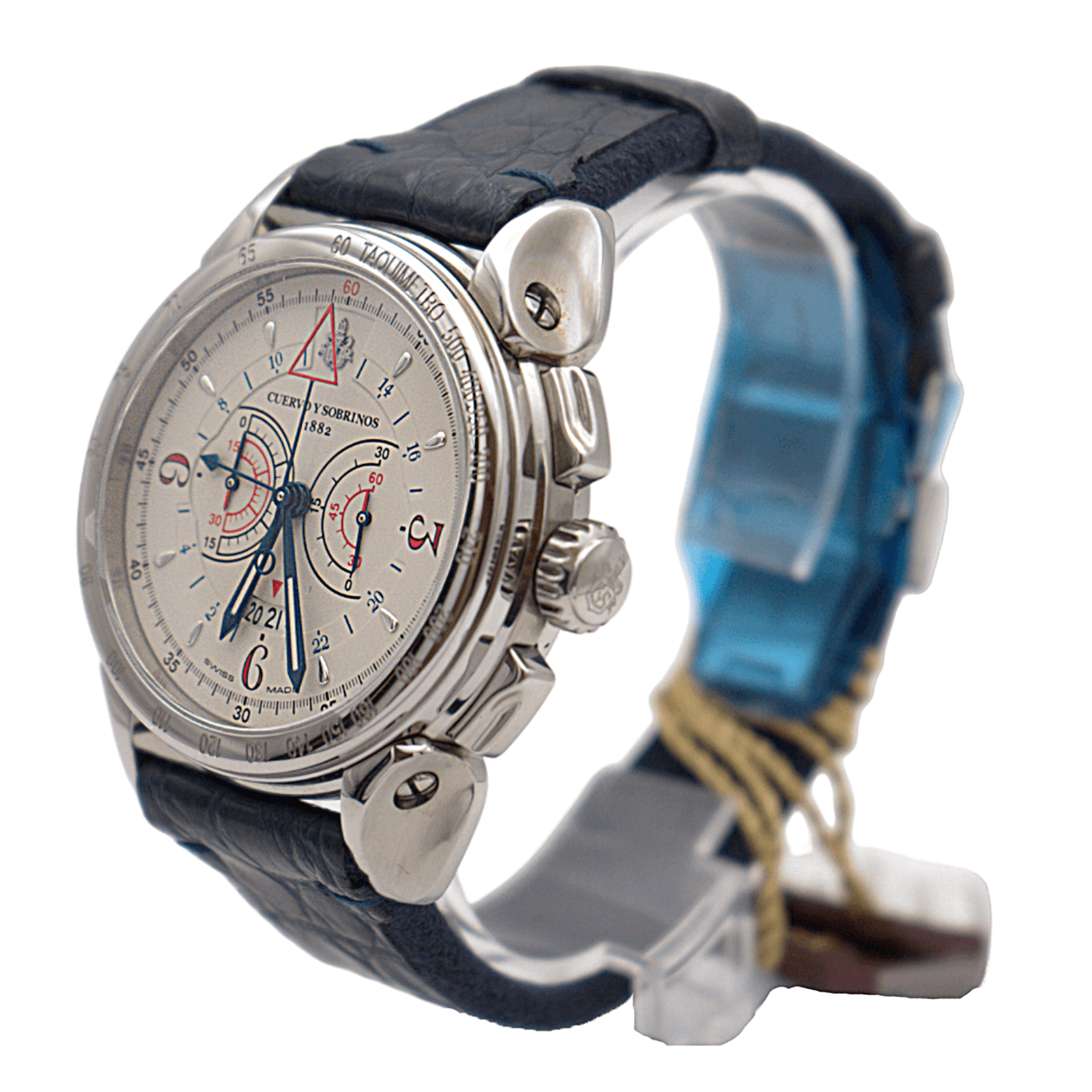 Cuervo y Sobrinos Historiador Vuelo Ivory dial Ref. 3201.1I - ON5179 - LuxuryInStock