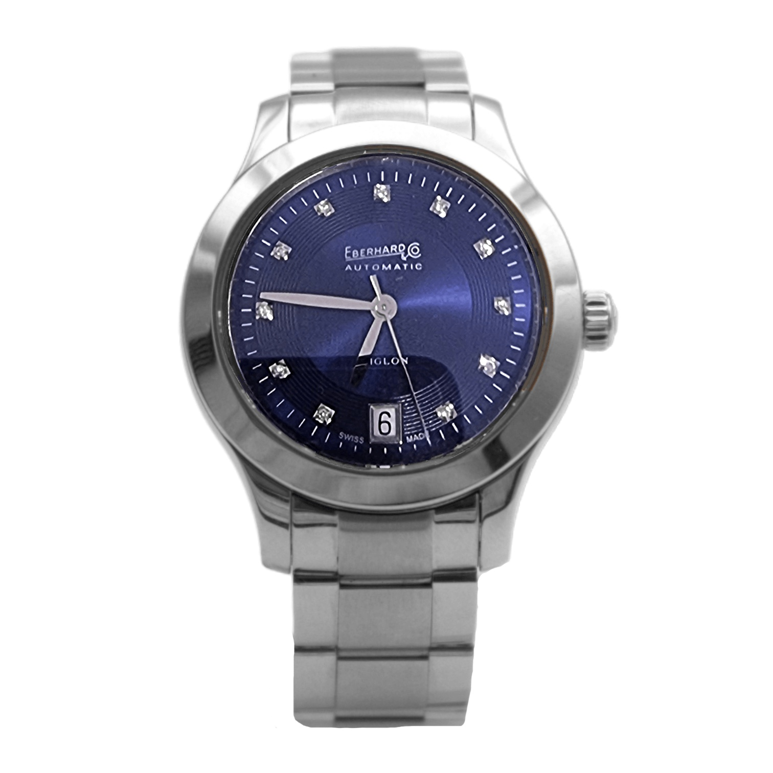 Eberhard & Co. Aiglon Blue Dial with diamonds New Never Worn Ref. 41035SCA-QB - ON5210 - LuxuryInStock