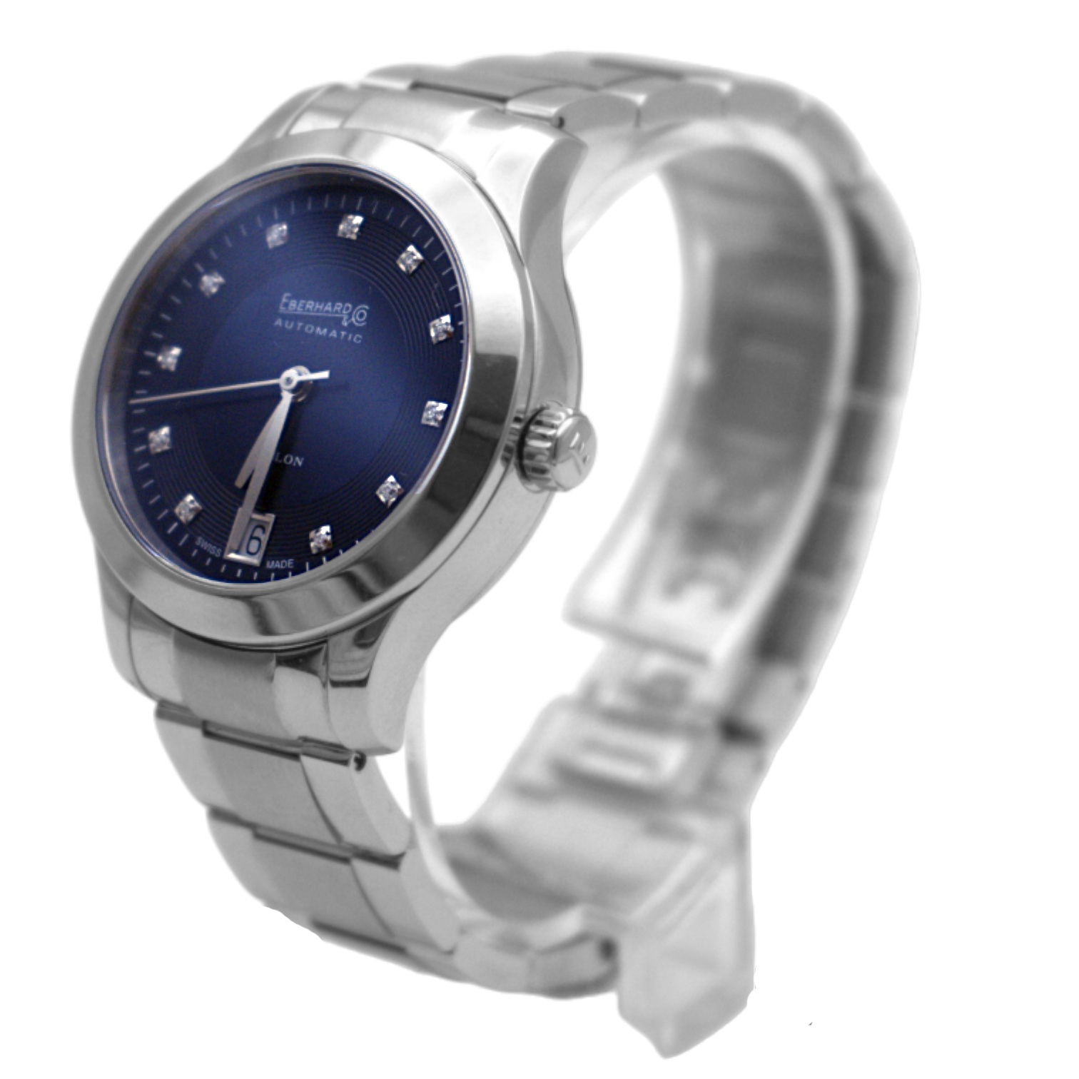 Eberhard & Co. Aiglon Blue Dial with diamonds New Never Worn Ref. 41035SCA-QB - ON5210 - LuxuryInStock