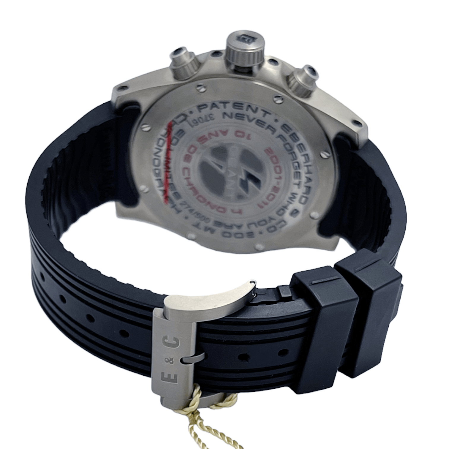 ID: ON4736MARCA: Eberhard & Co.REFERENZA: 37061CUMODELLO: Chrono 4 Gent 10 Ans de Crono Lim. EditionGENERE: UomoMOVIMENTO: AutomaticoCASSA: TitanioCRISTALLO: Zaf