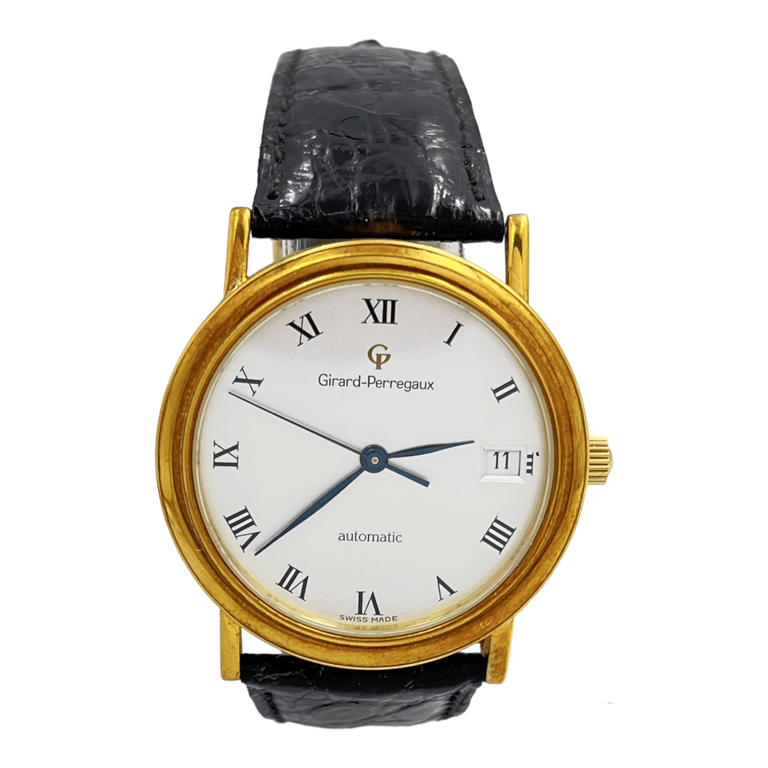 ID: ON3586MARCA: Girard PerregauxREFERENZA: 47970MODELLO: GP AutomaticGENERE: UnisexMOVIMENTO: AutomaticoCASSA: Oro giallo 18 ktCRISTALLO: ZaffiroDIAMETRO: 34 mmRESI