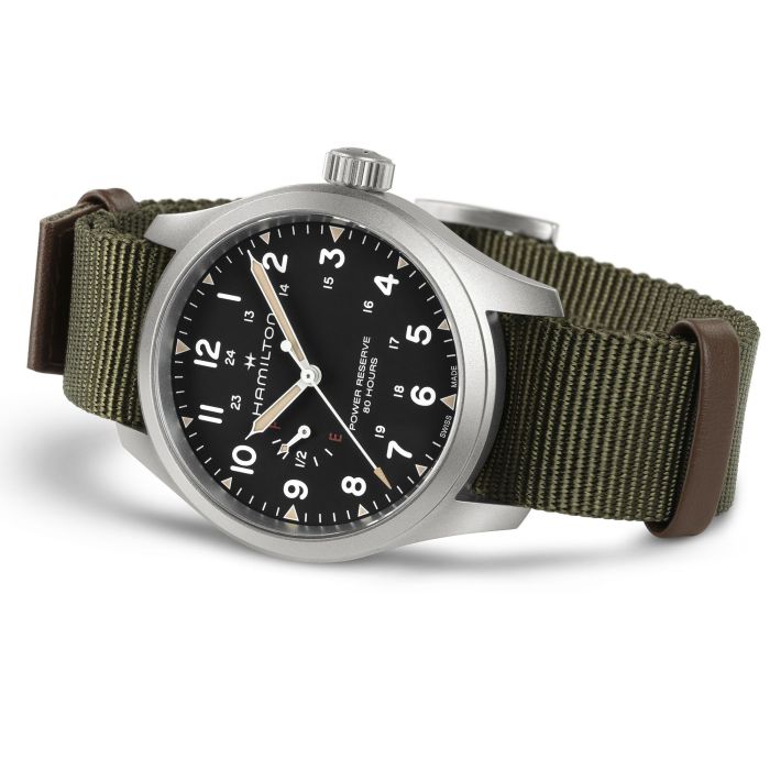 Hamilton Khaki Field Mechanical Power Reserve H69509930 – vista angolata