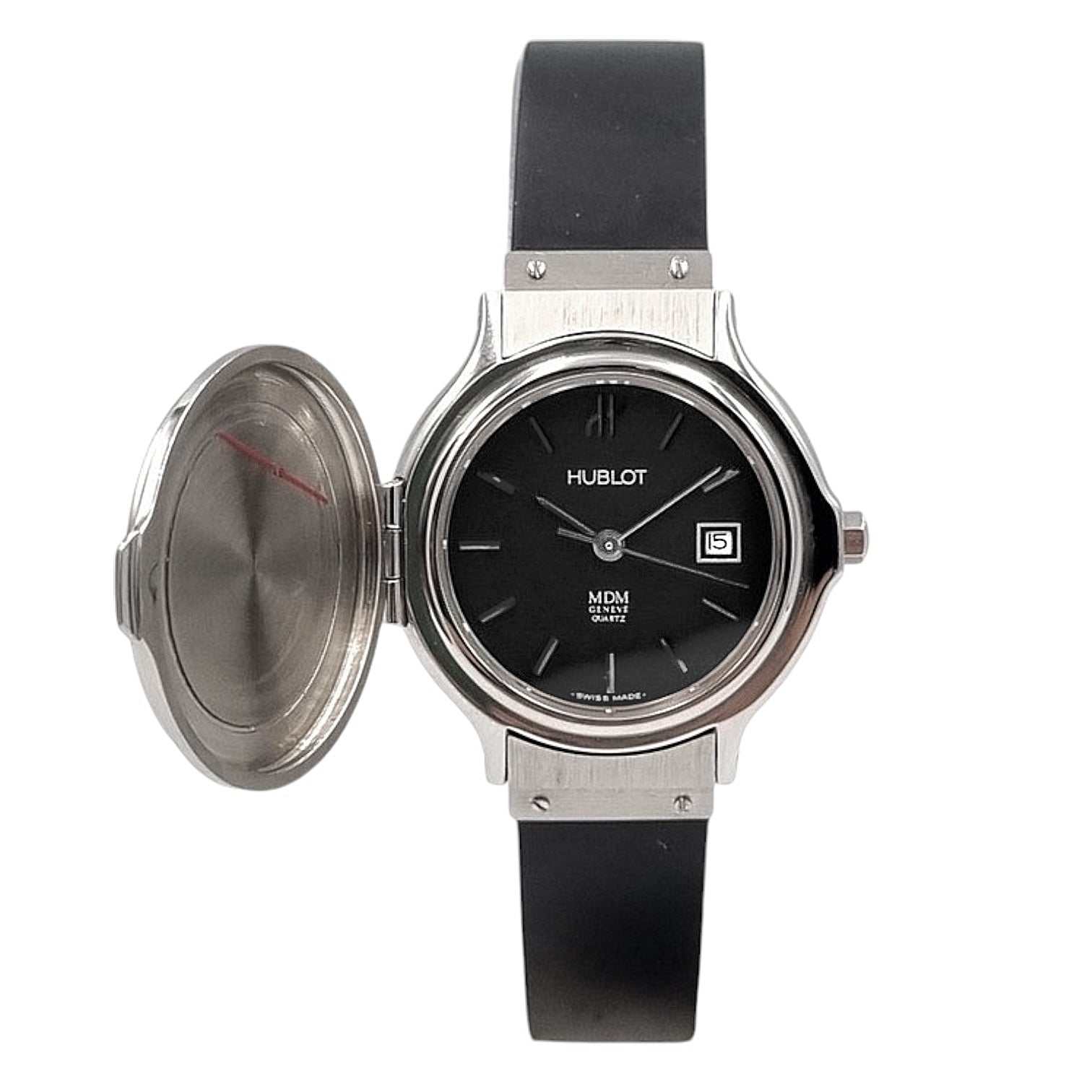 Hublot MDM Couvercle Ladies Covered Flip Top Lid New Never Worn Ref. HU002 - ON7008