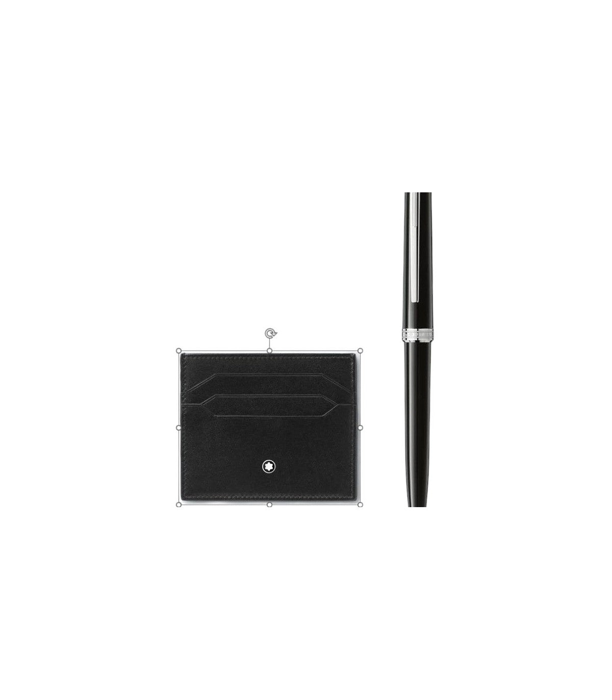 Montblanc Bohème 137793 - Gift Set PIX Penna a Sfera e Porta Carte 6cc Nero