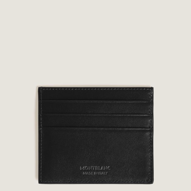 Montblanc Meisterstück MB221664 Porta Carte 6cc in Pelle Ink Blue / Black