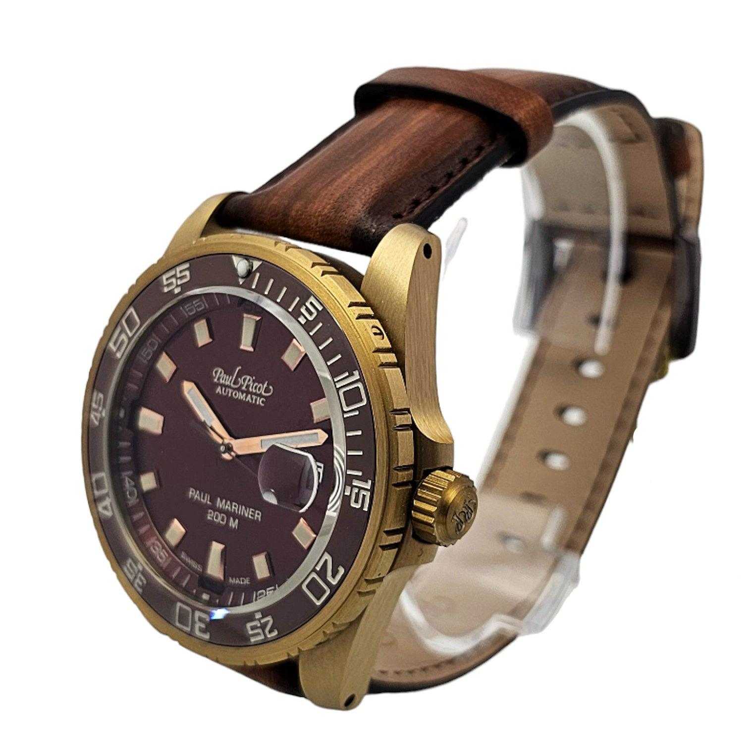 Paul Picot Paul Mariner III Bronze Ref. 4352BZ-CBR/P - ON5675 - LuxuryInStock