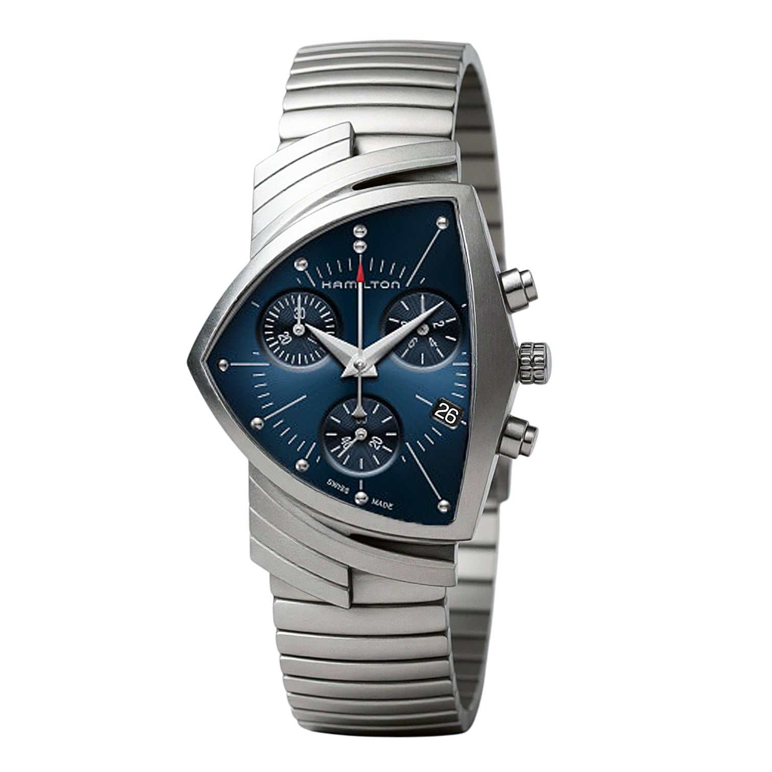 Hamilton Ventura Chrono Quartz Quarzo 32x50 mm Ref. H24432141 - ON5348