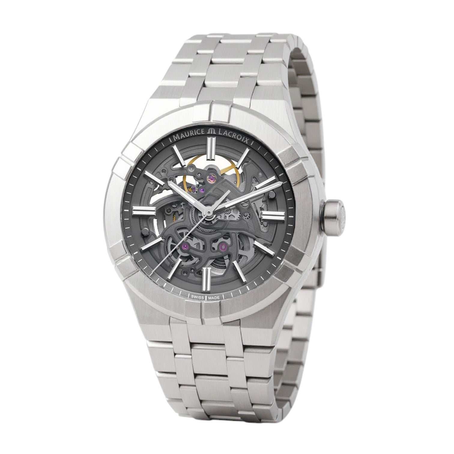 Maurice Lacroix AIKON Skeleton Automatico 42 mm Ref. AI6008-SS002-030-1 - ON5344