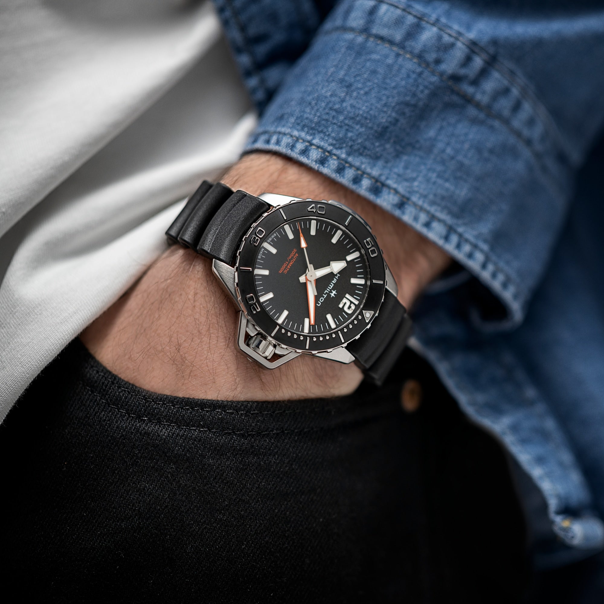 Hamilton Khaki Navy Frogman Auto Ref. H77825330 - ON09977 - vista 6