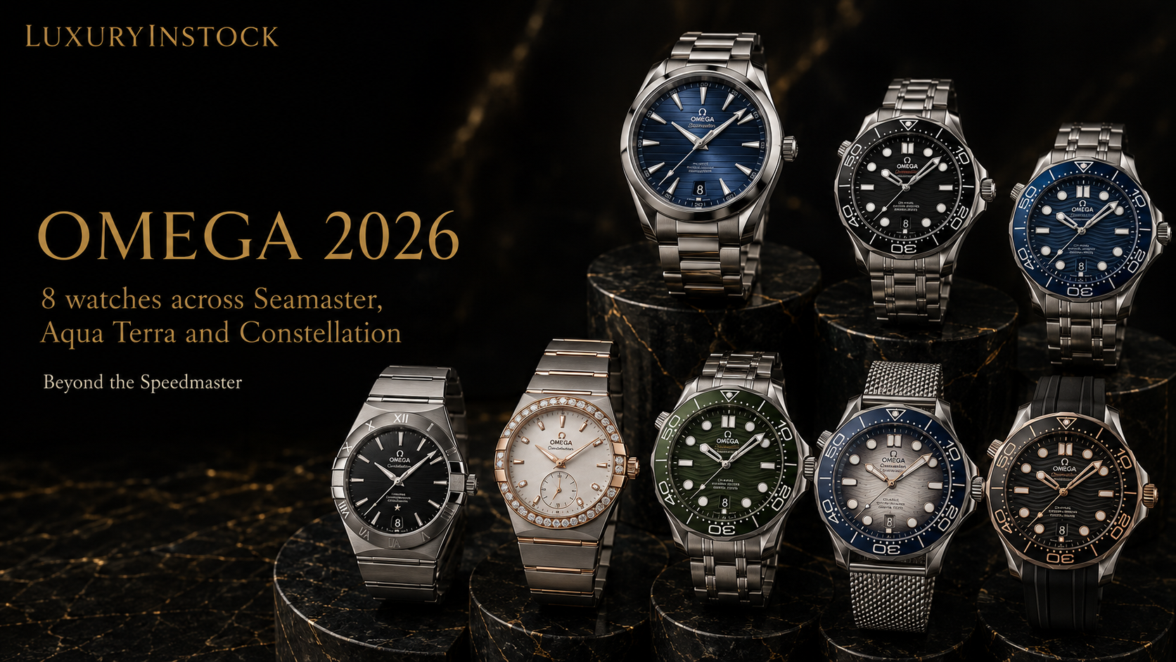 Omega oltre lo Speedmaster: 8 orologi tra Seamaster, Aqua Terra e Constellation