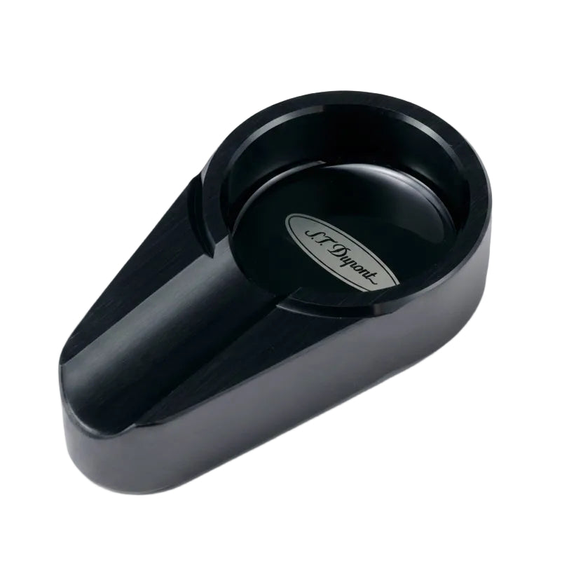 S.T. Dupont Black Aluminium Ashtray - 006048