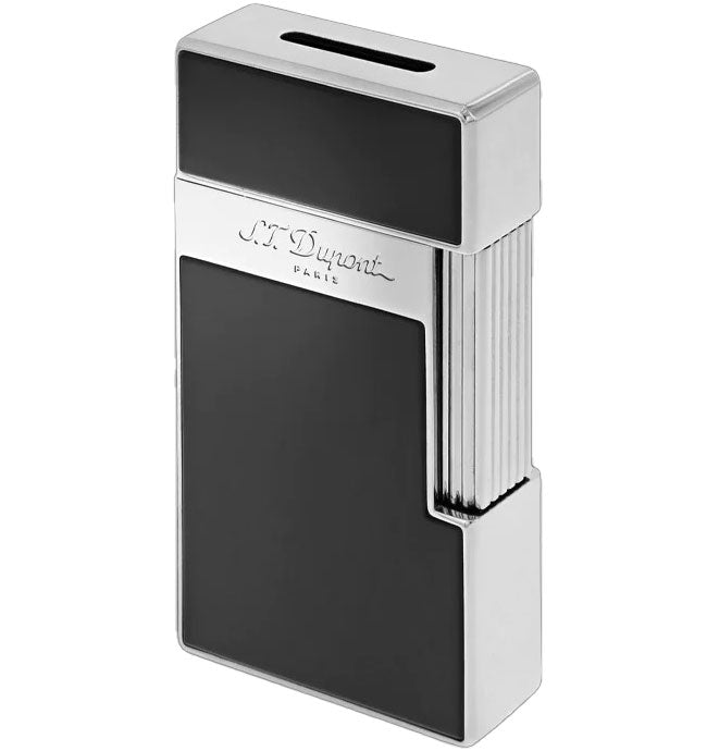 S.T. Dupont Big D Black Lacquer Chrome Lighter - 025001
