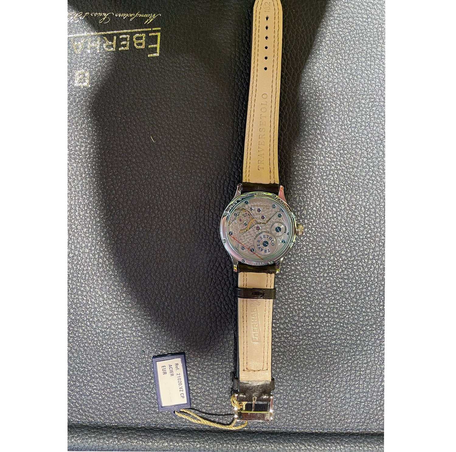 Eberhard &amp; Co. Traversetolo Manual 43 MM Ref. 21020.VZ CP - ON7920