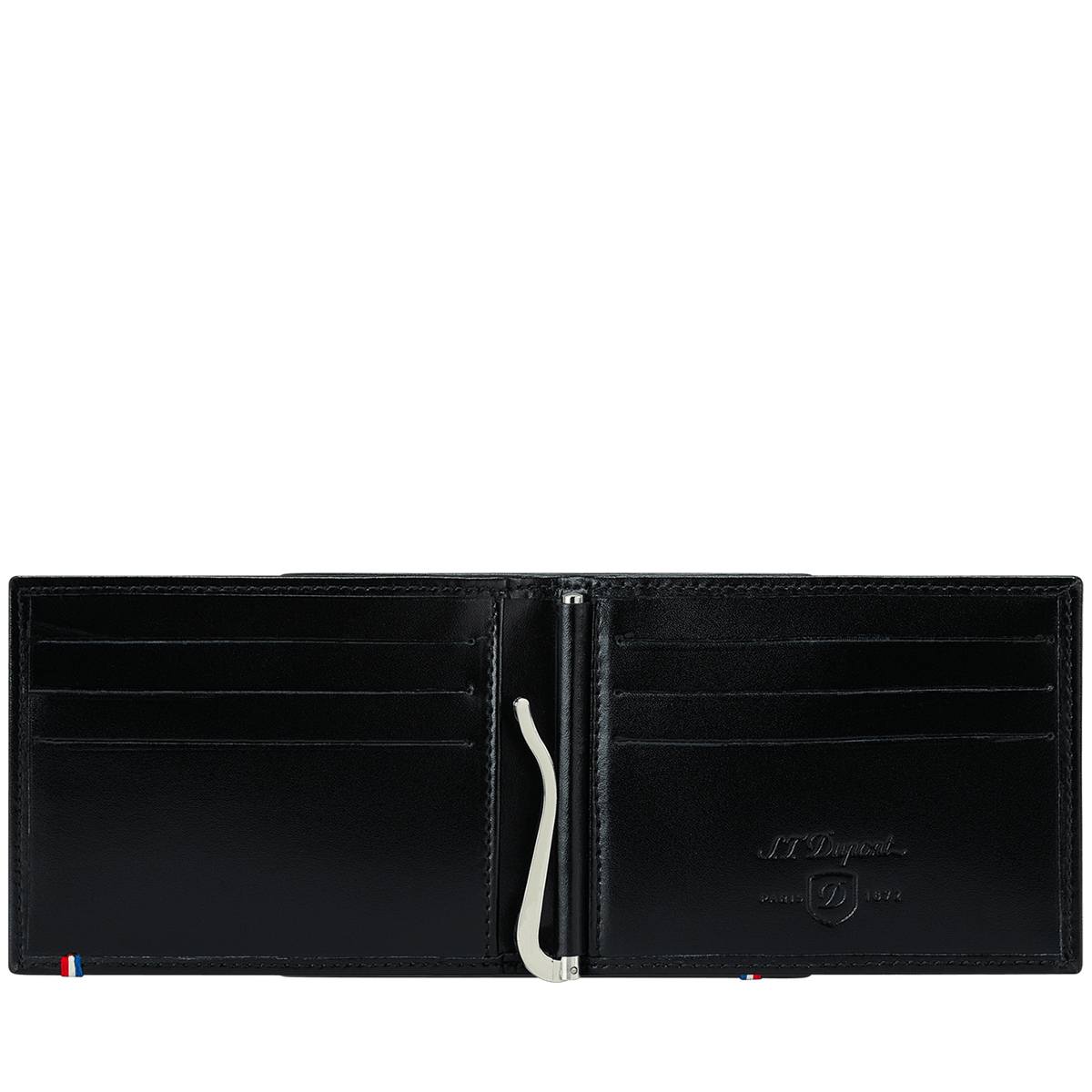 S.T. Dupont Line D Portafoglio 6cc con Fermasoldi Ref. 180001 colore nero